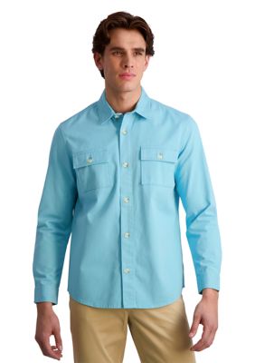 Ben Sherman Men's Solid Twill Shacket