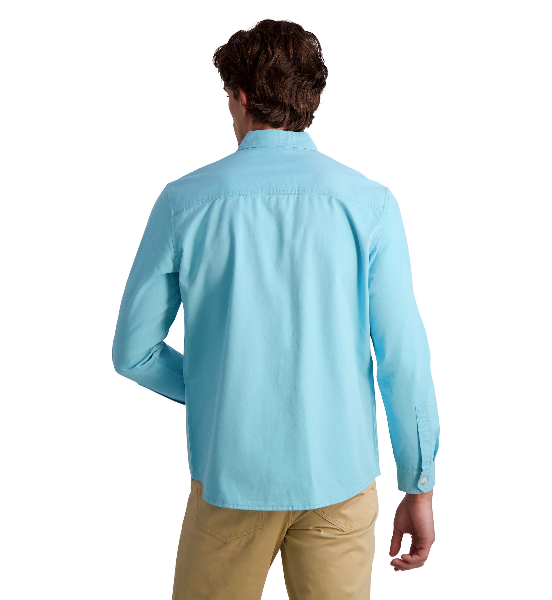 Mens Solid Twill Shacket