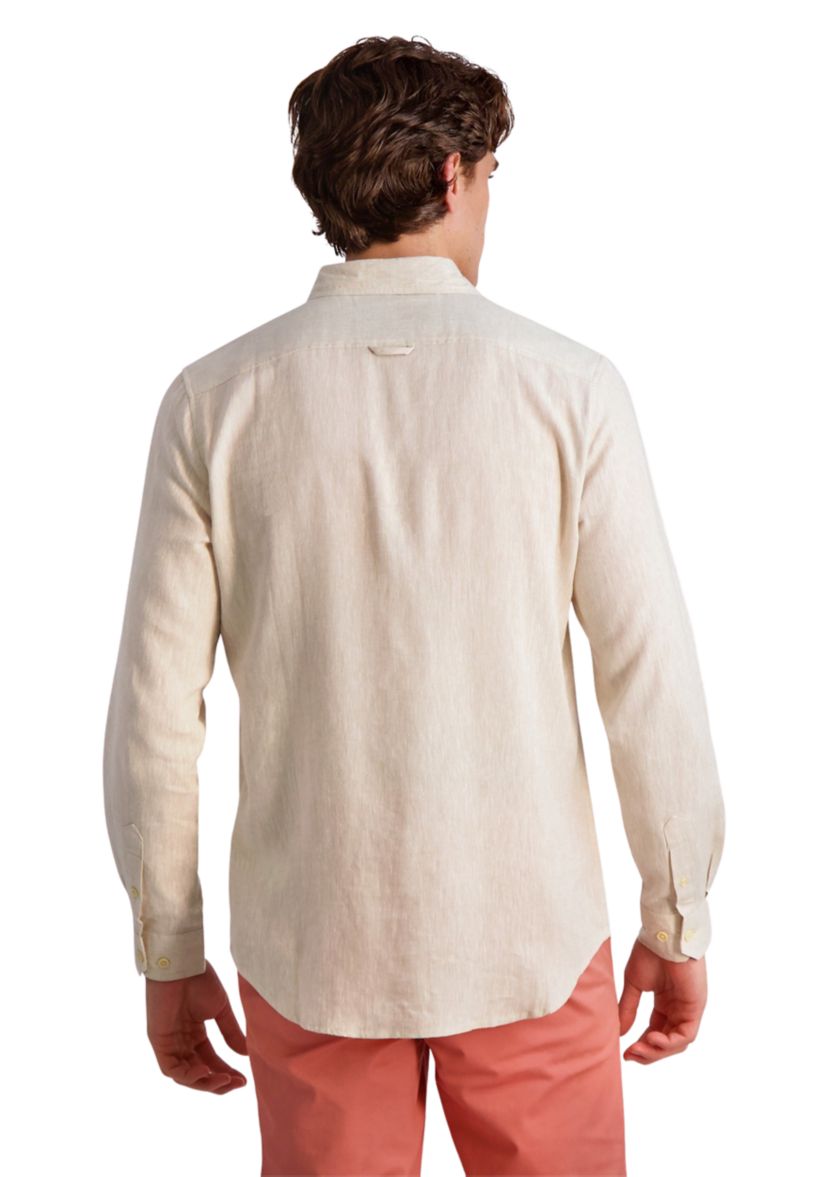 Mens Long Sleeve Linen Shirt