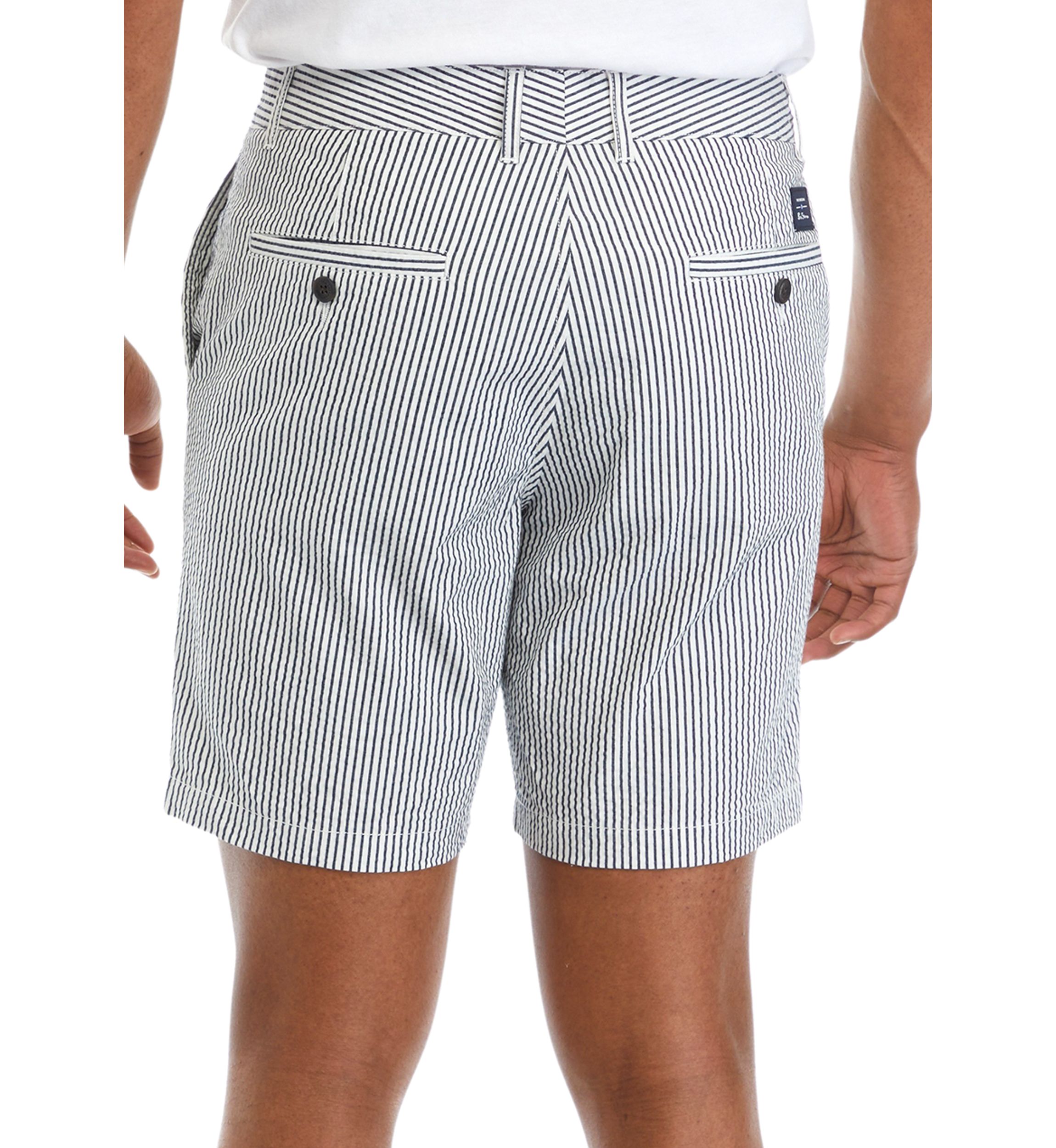 Striped Seersucker Shorts