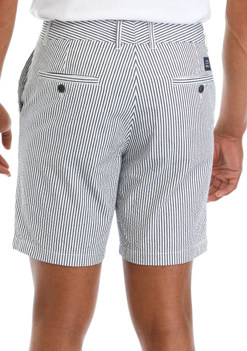 Striped Seersucker Shorts