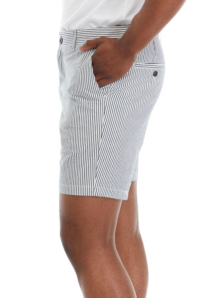 Striped Seersucker Shorts