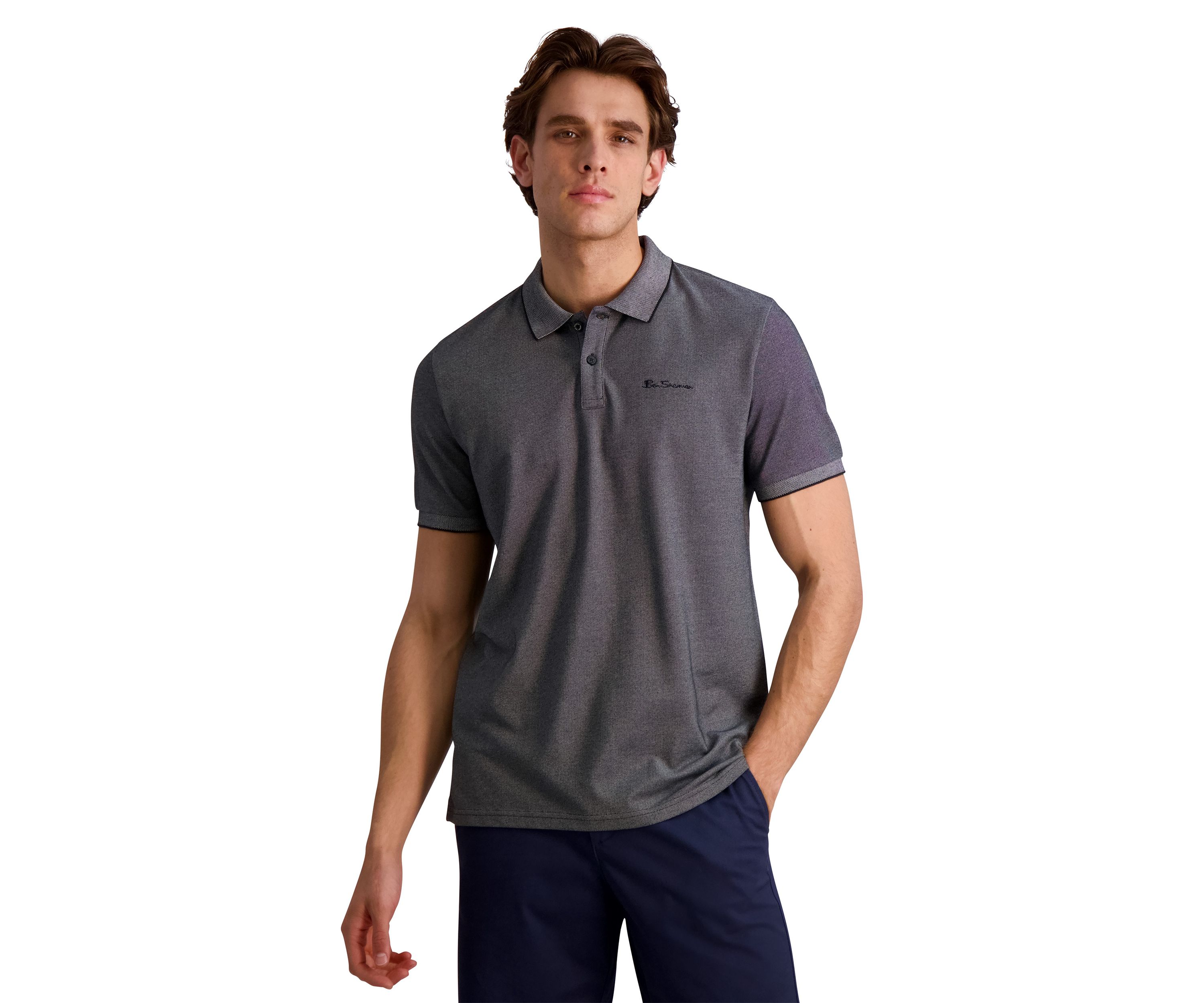 Mens Short Sleeve Birdseye Pique Polo Shirt