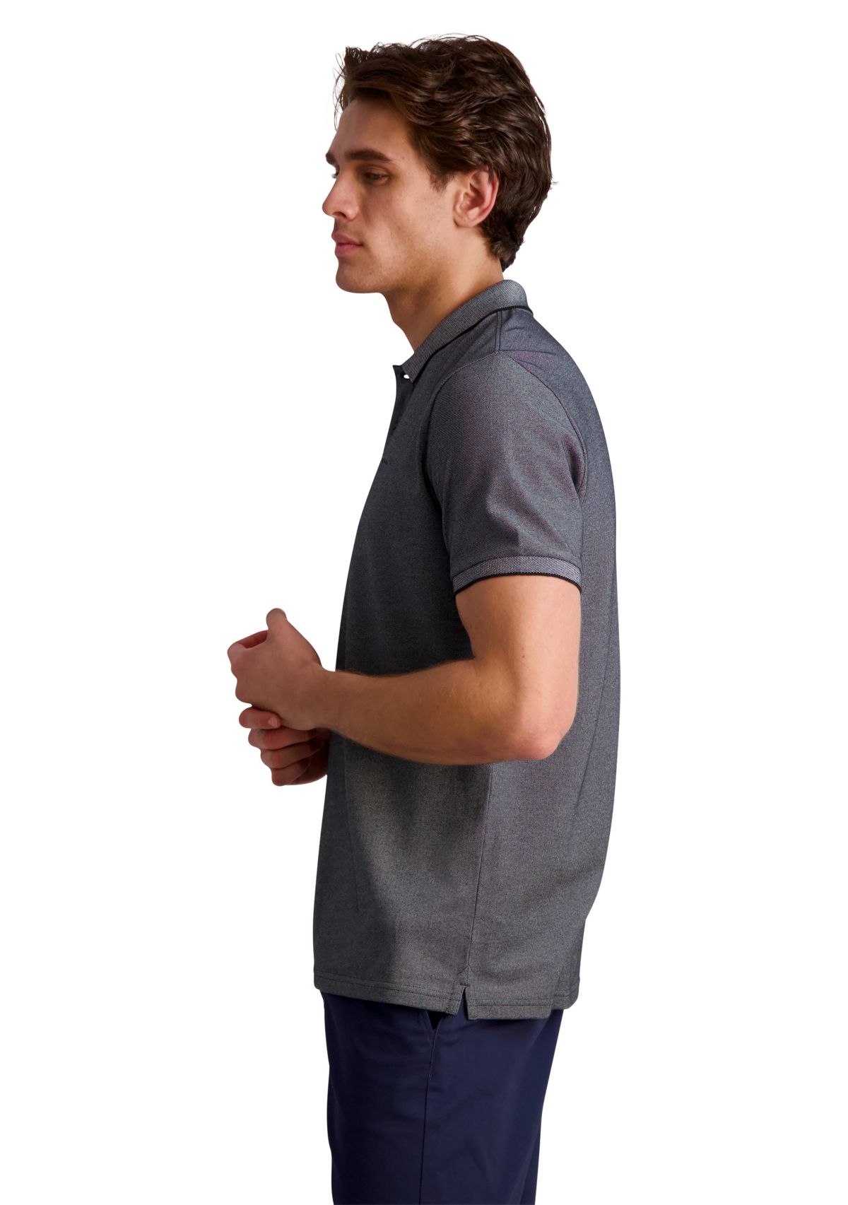 Mens Short Sleeve Birdseye Pique Polo Shirt