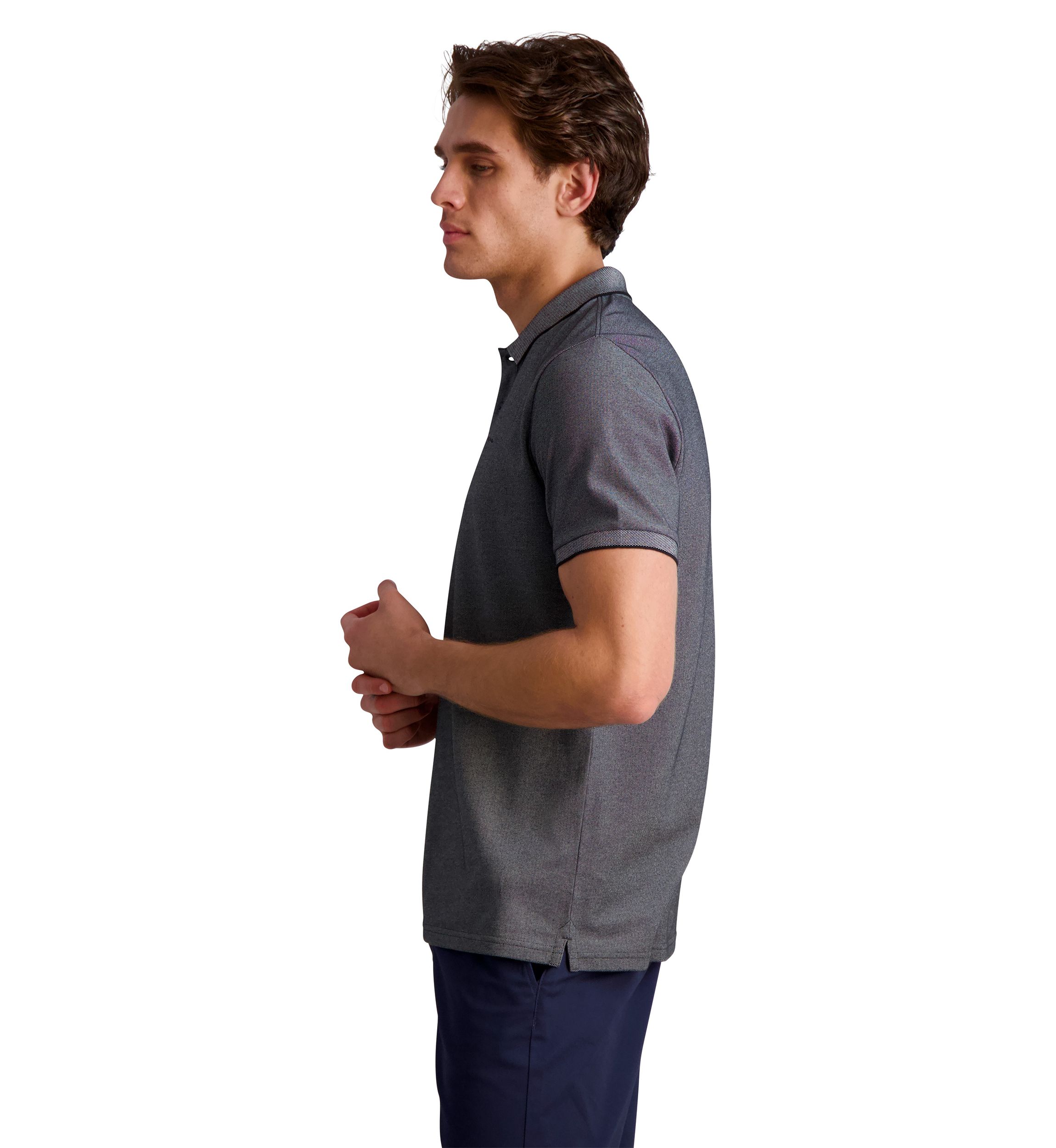 Mens Short Sleeve Birdseye Pique Polo Shirt
