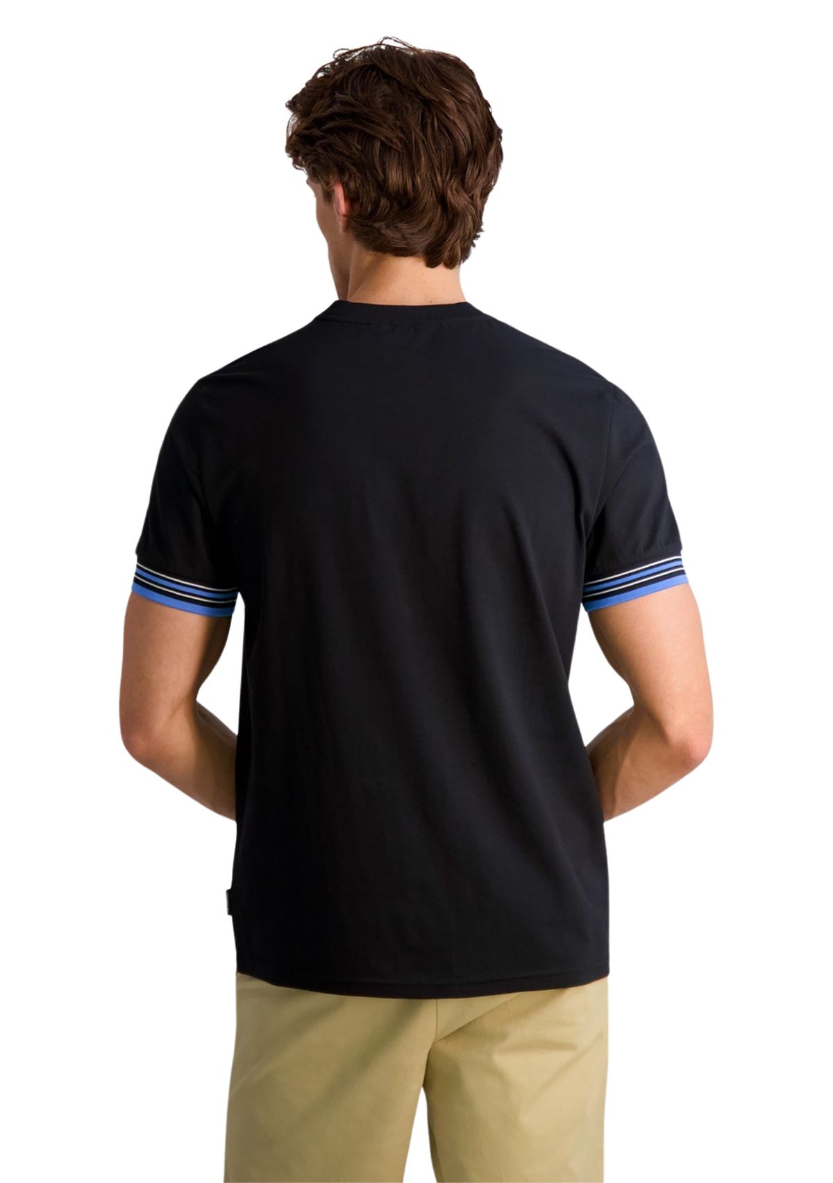 Mens Collegiate Ringer Crew Neck T-Shirt