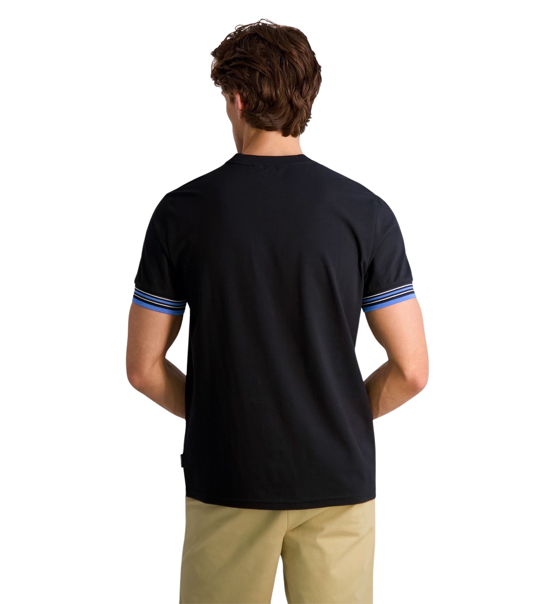 Mens Collegiate Ringer Crew Neck T-Shirt