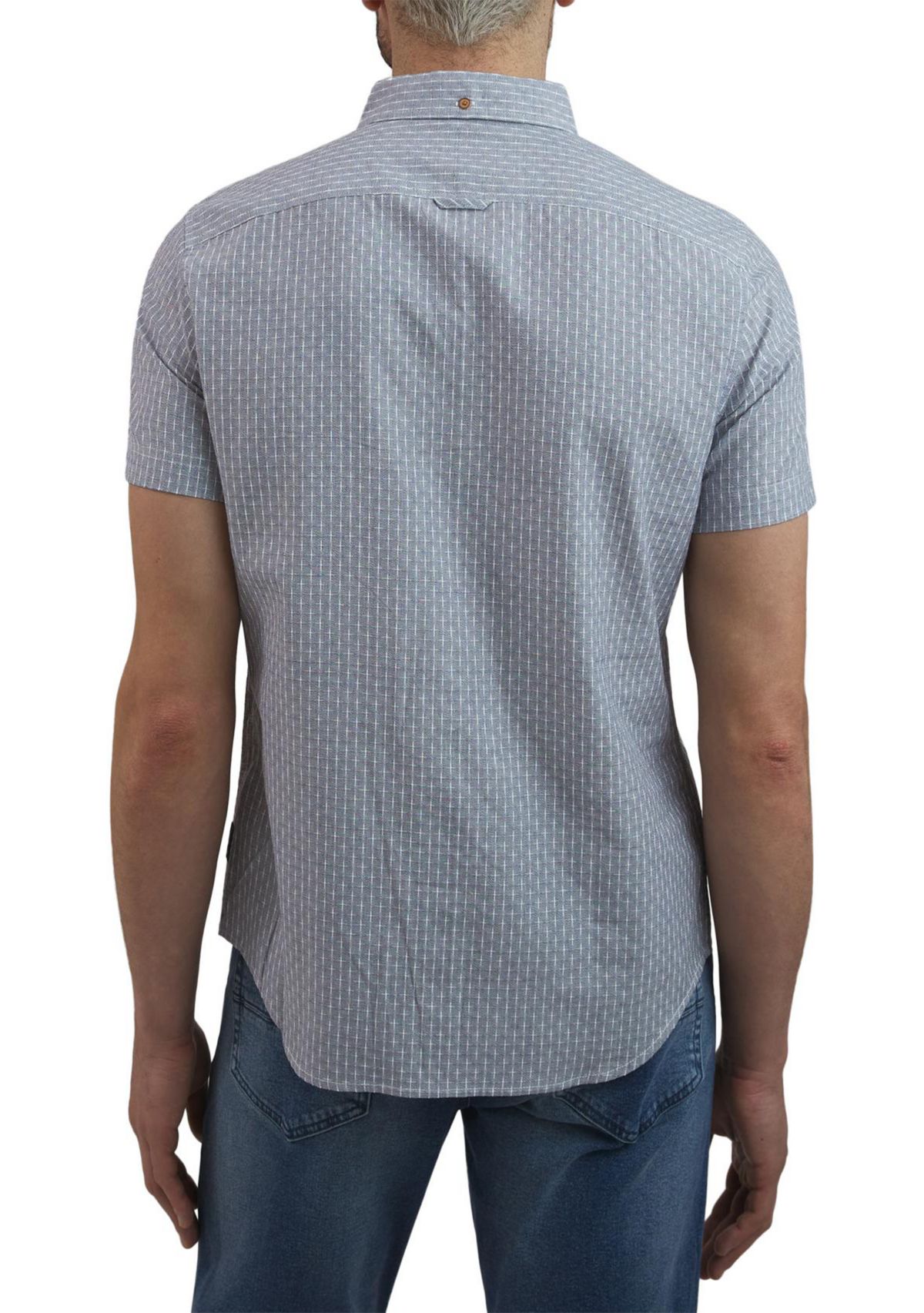 Mens Neats Printed Dobby Button Down Shirt