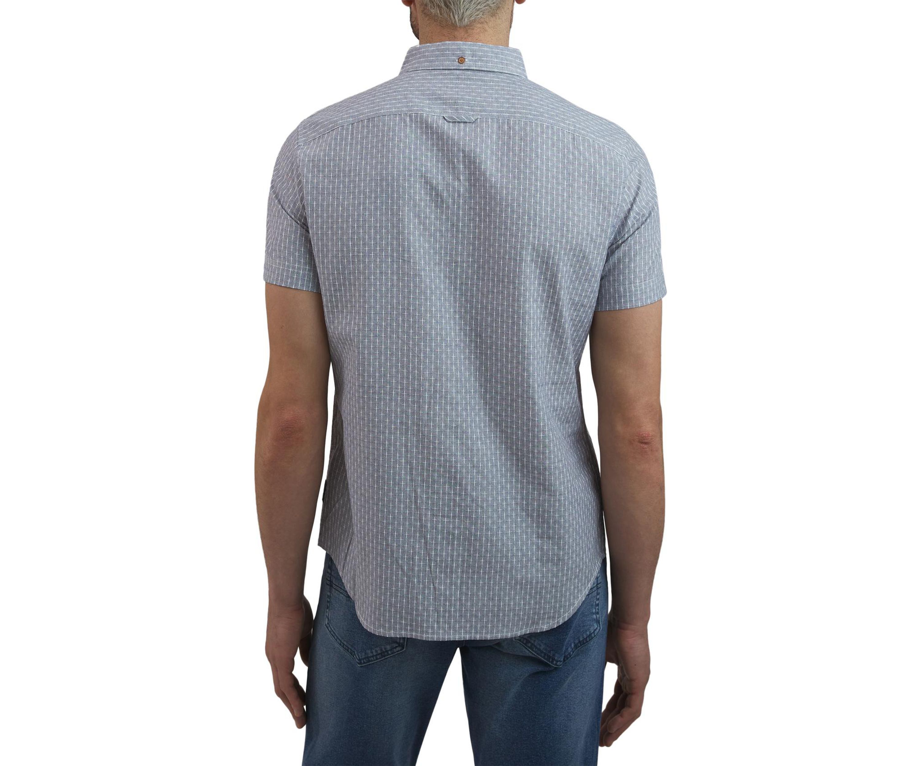 Mens Neats Printed Dobby Button Down Shirt
