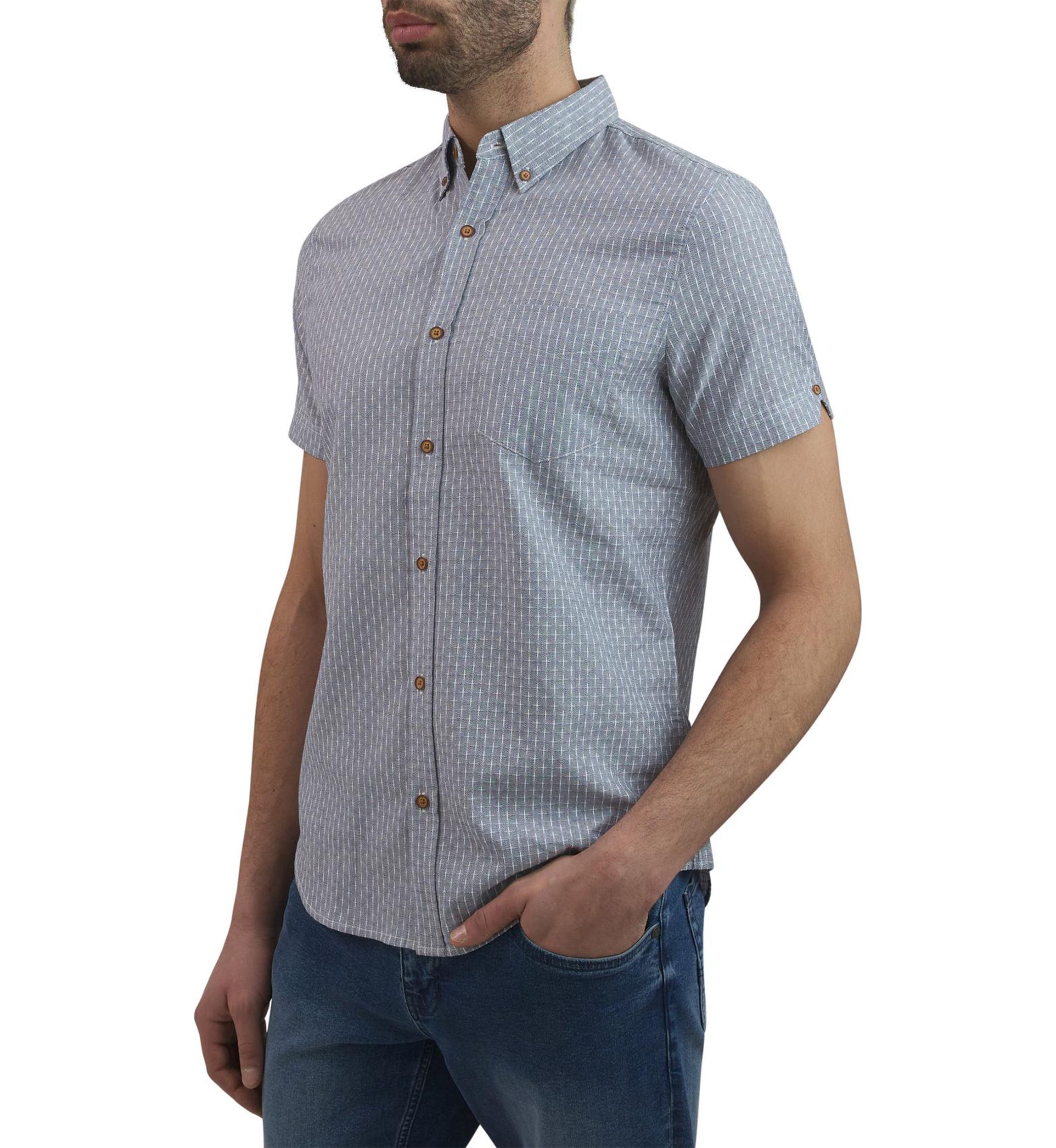Mens Neats Printed Dobby Button Down Shirt