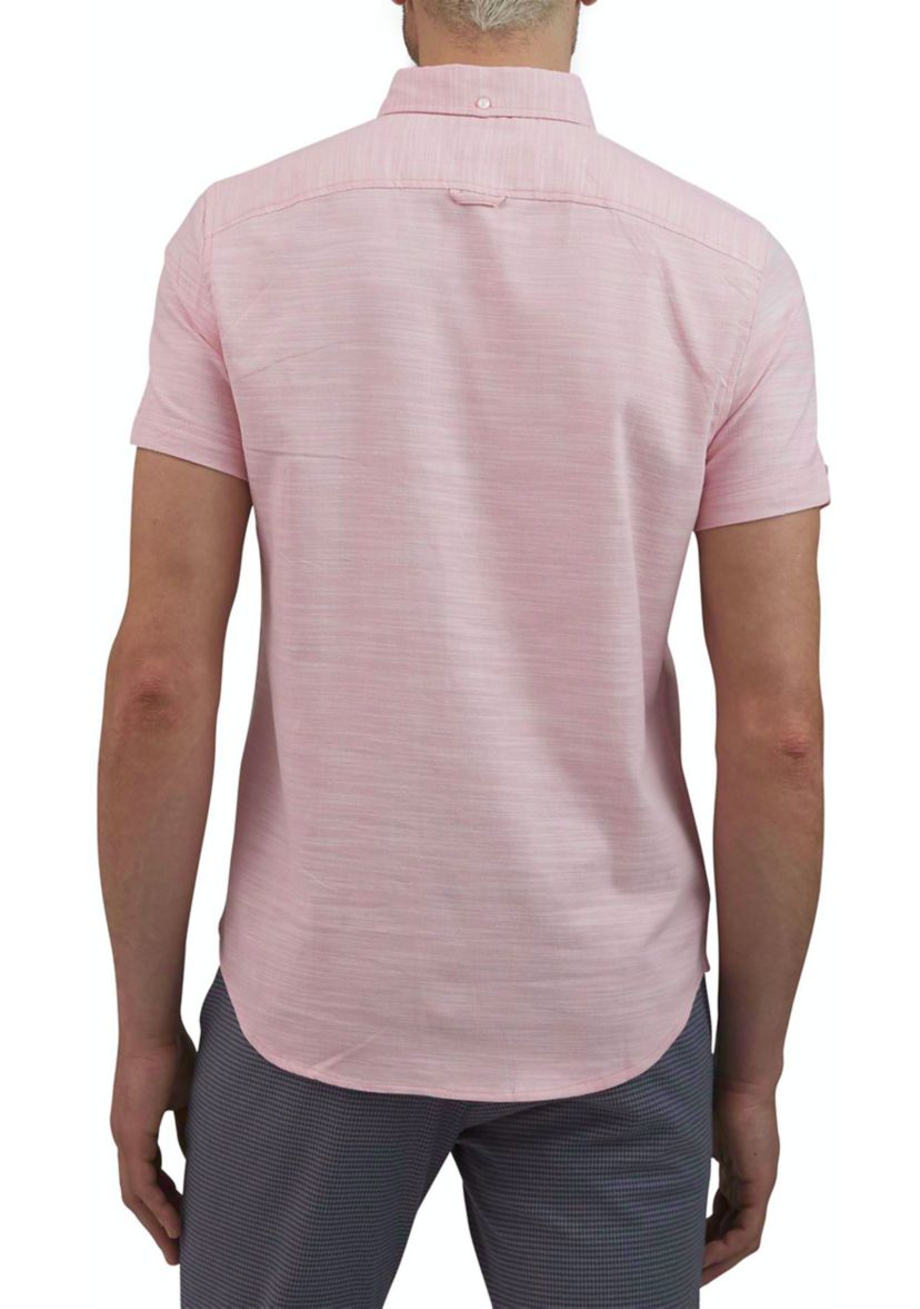 Mens Short Sleeve Slub Twill Shirt