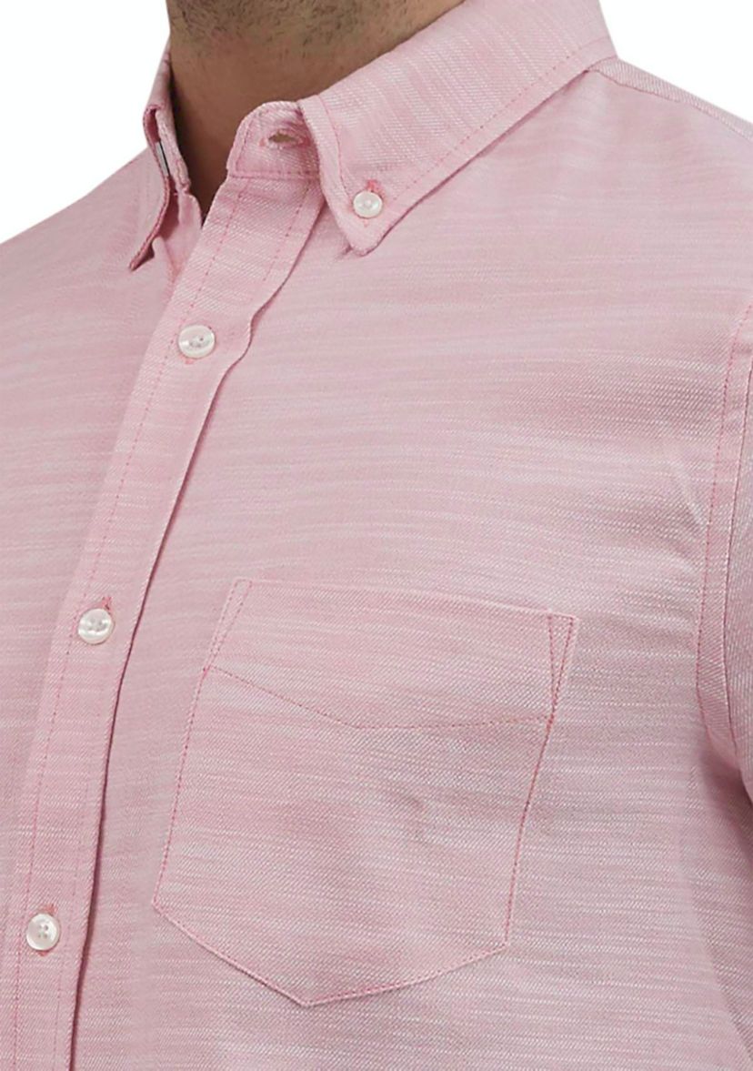 Mens Short Sleeve Slub Twill Shirt