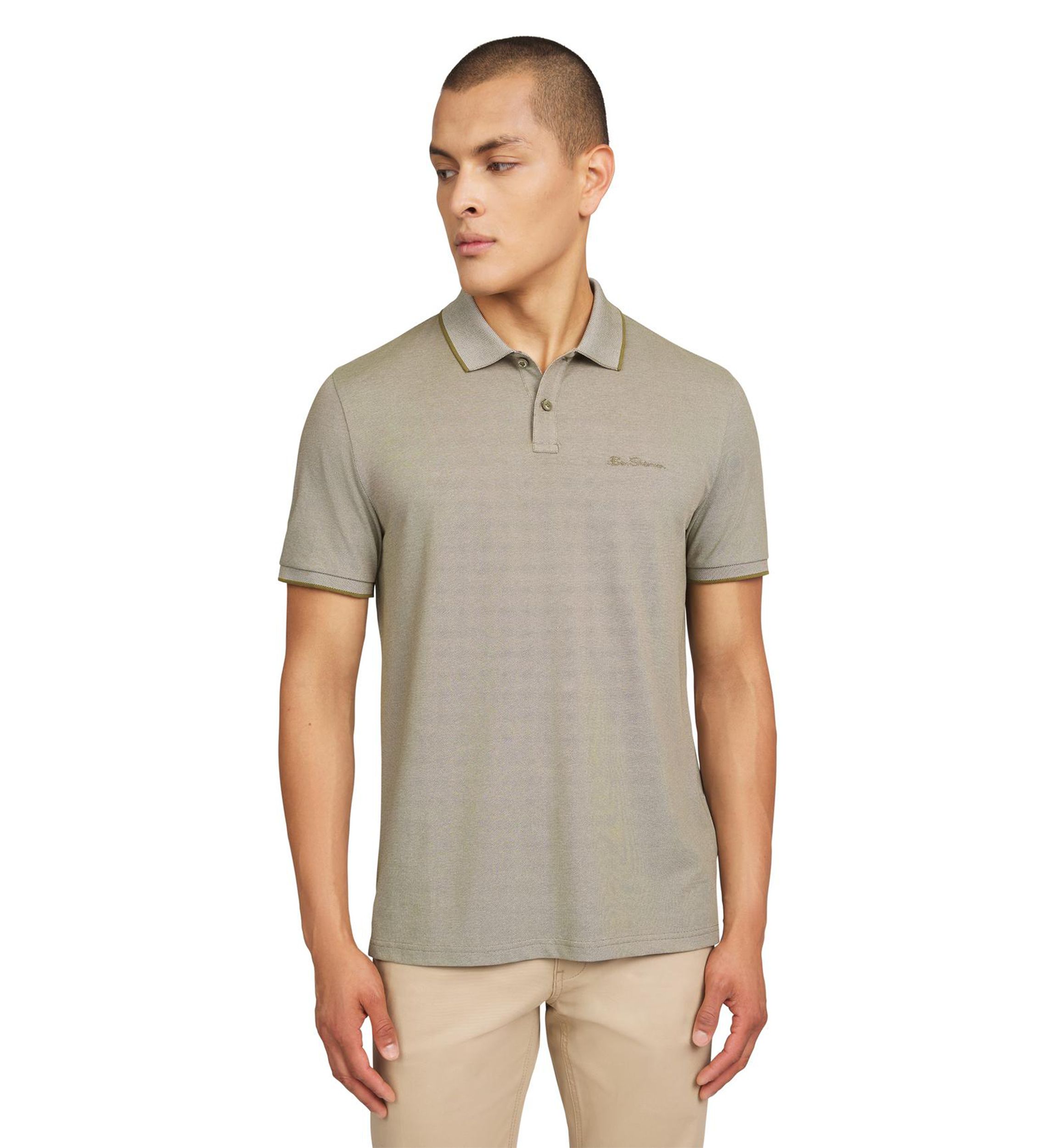 Mens Short Sleeve Solid Birdseye Piqué Polo Shirt