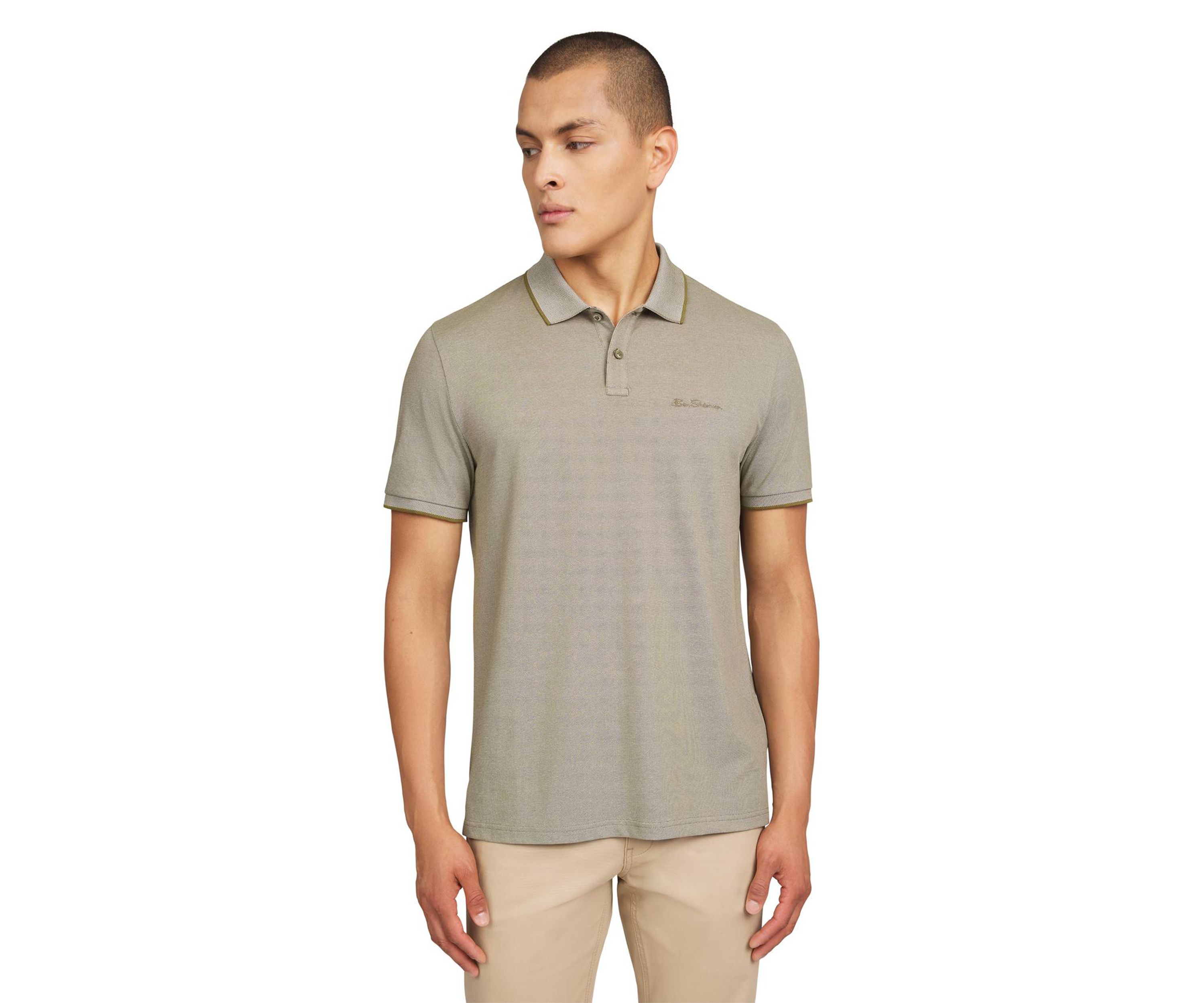 Mens Short Sleeve Solid Birdseye Piqué Polo Shirt