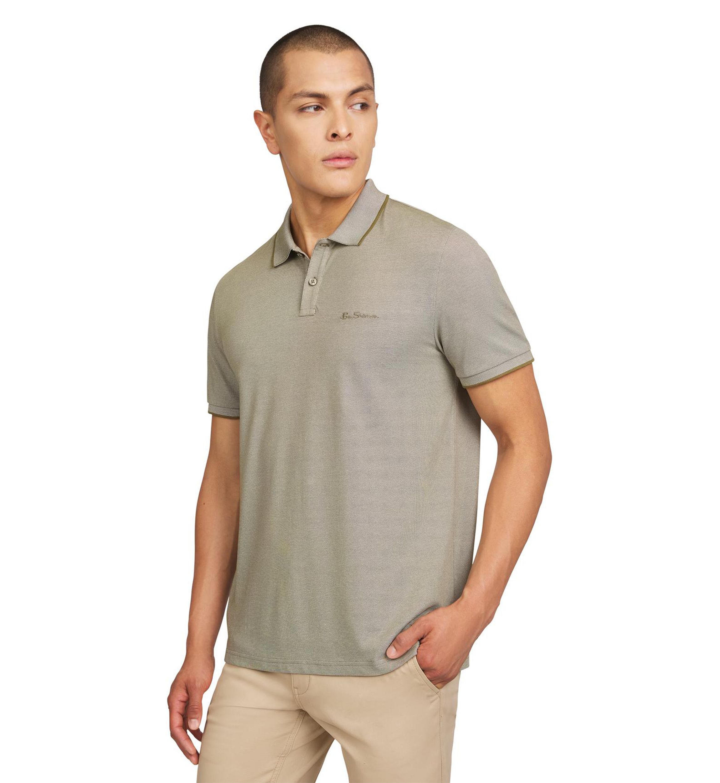 Mens Short Sleeve Solid Birdseye Piqué Polo Shirt