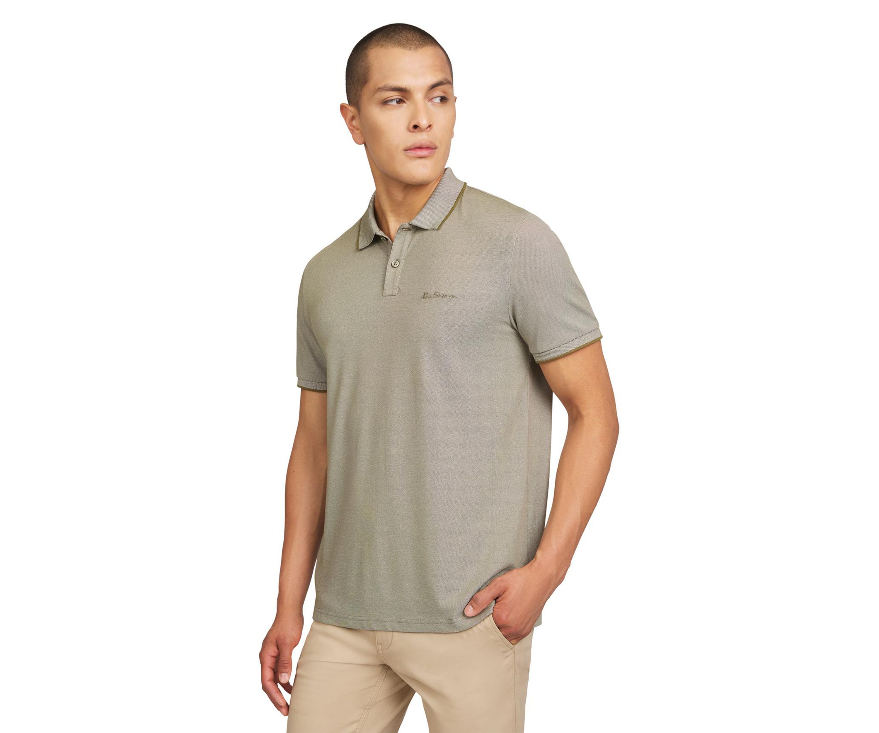 Mens Short Sleeve Solid Birdseye Piqué Polo Shirt