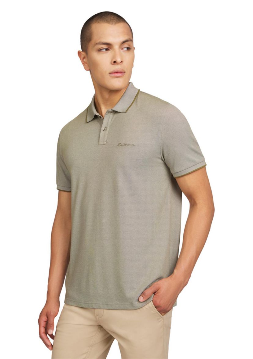 Mens Short Sleeve Solid Birdseye Piqué Polo Shirt
