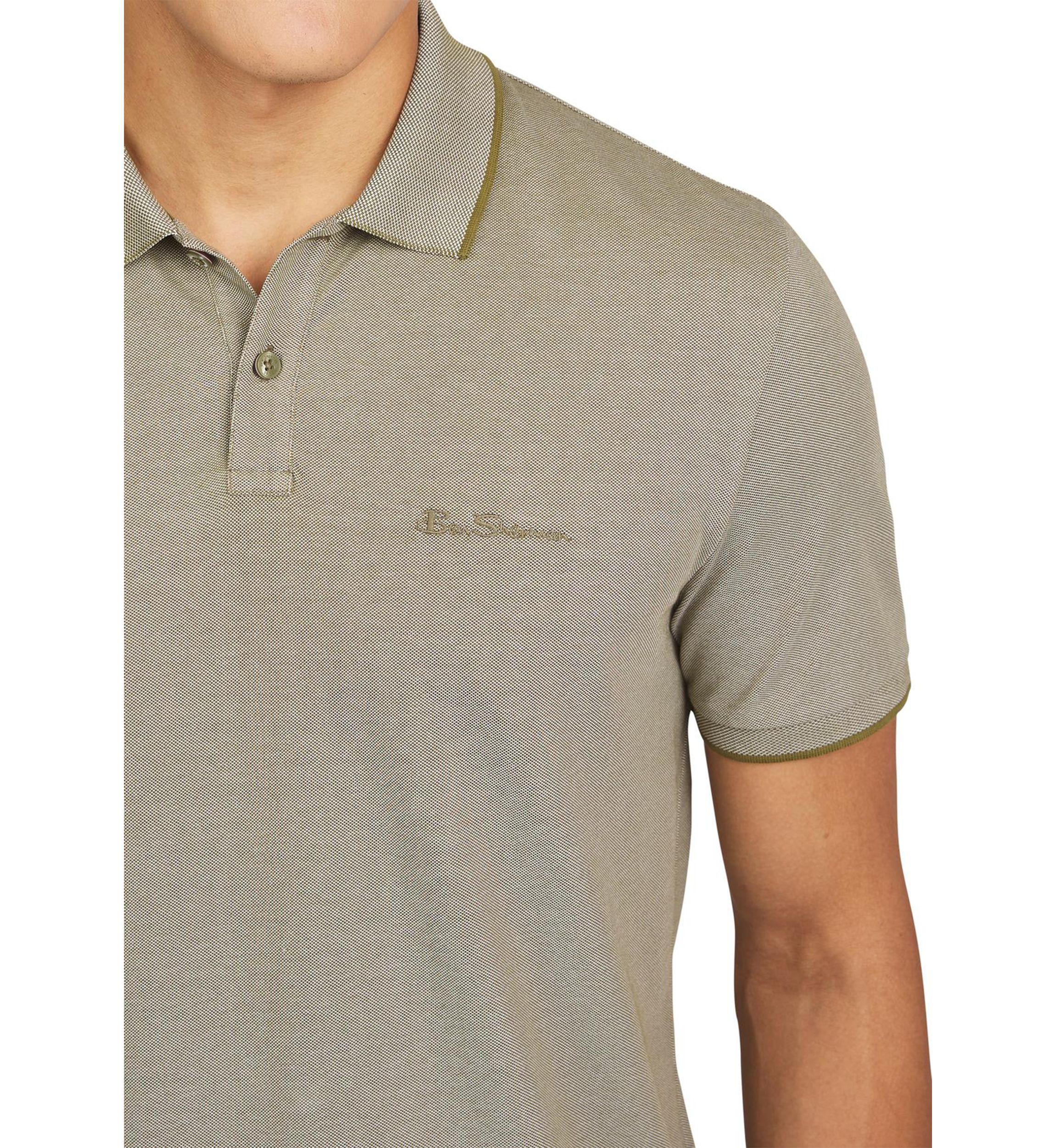 Mens Short Sleeve Solid Birdseye Piqué Polo Shirt