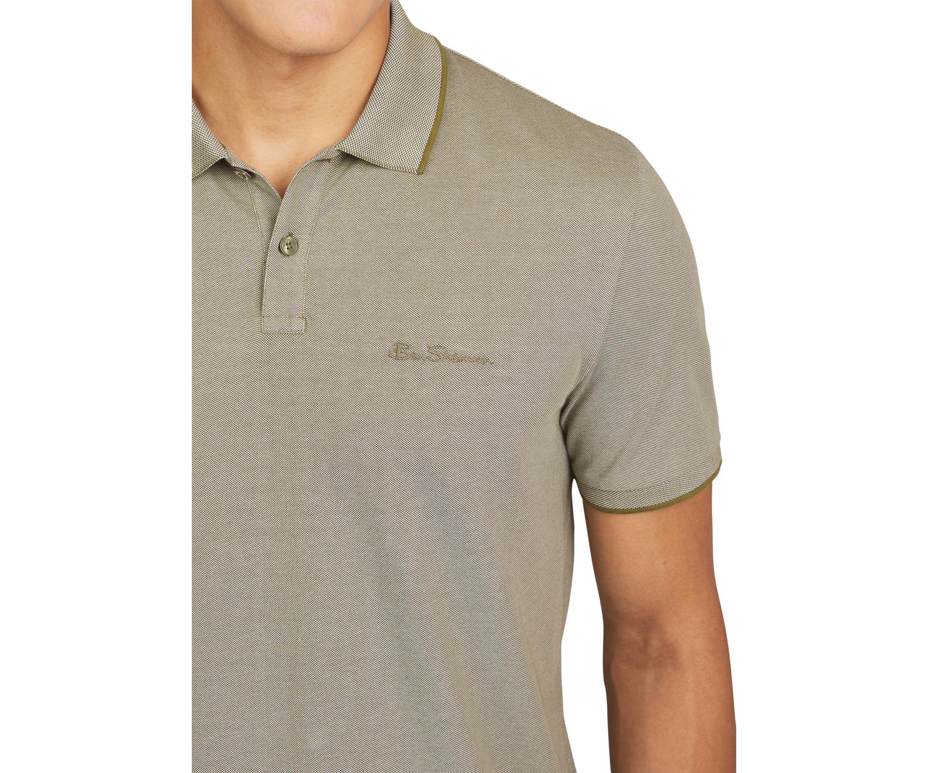 Mens Short Sleeve Solid Birdseye Piqué Polo Shirt