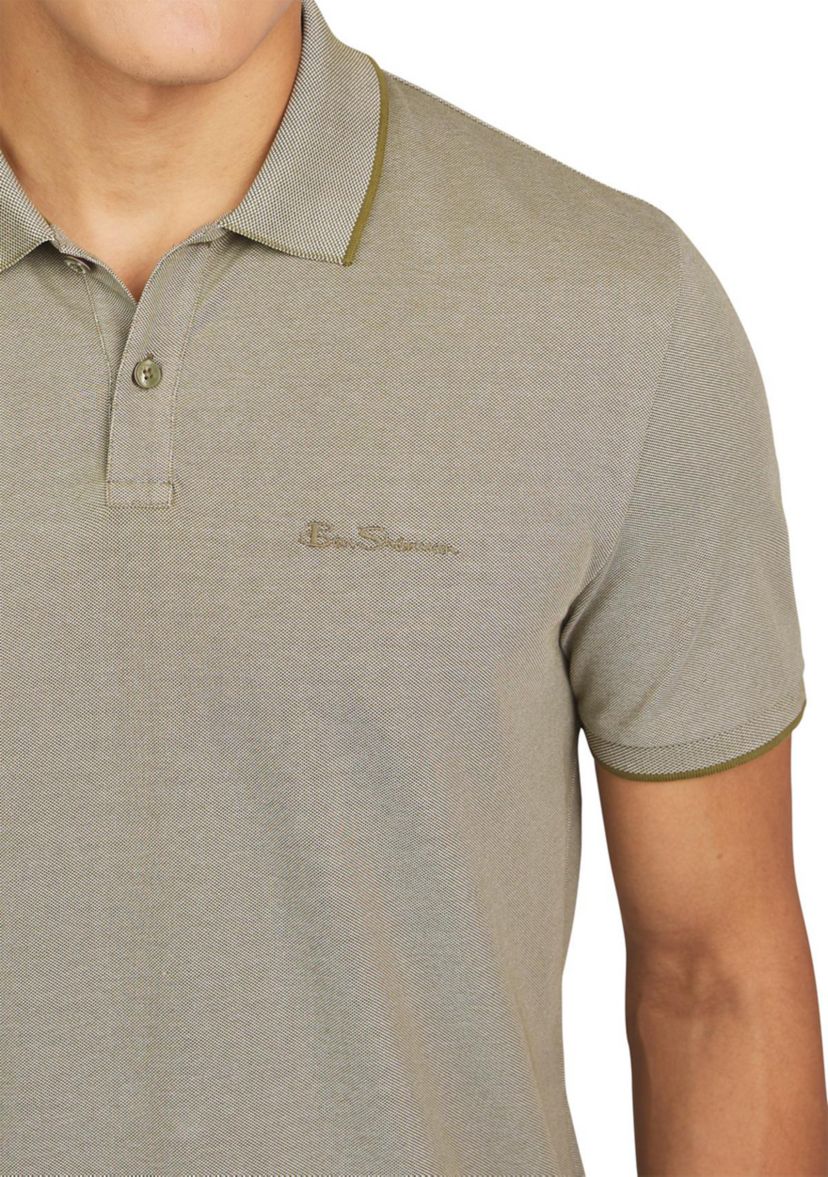 Mens Short Sleeve Solid Birdseye Piqué Polo Shirt