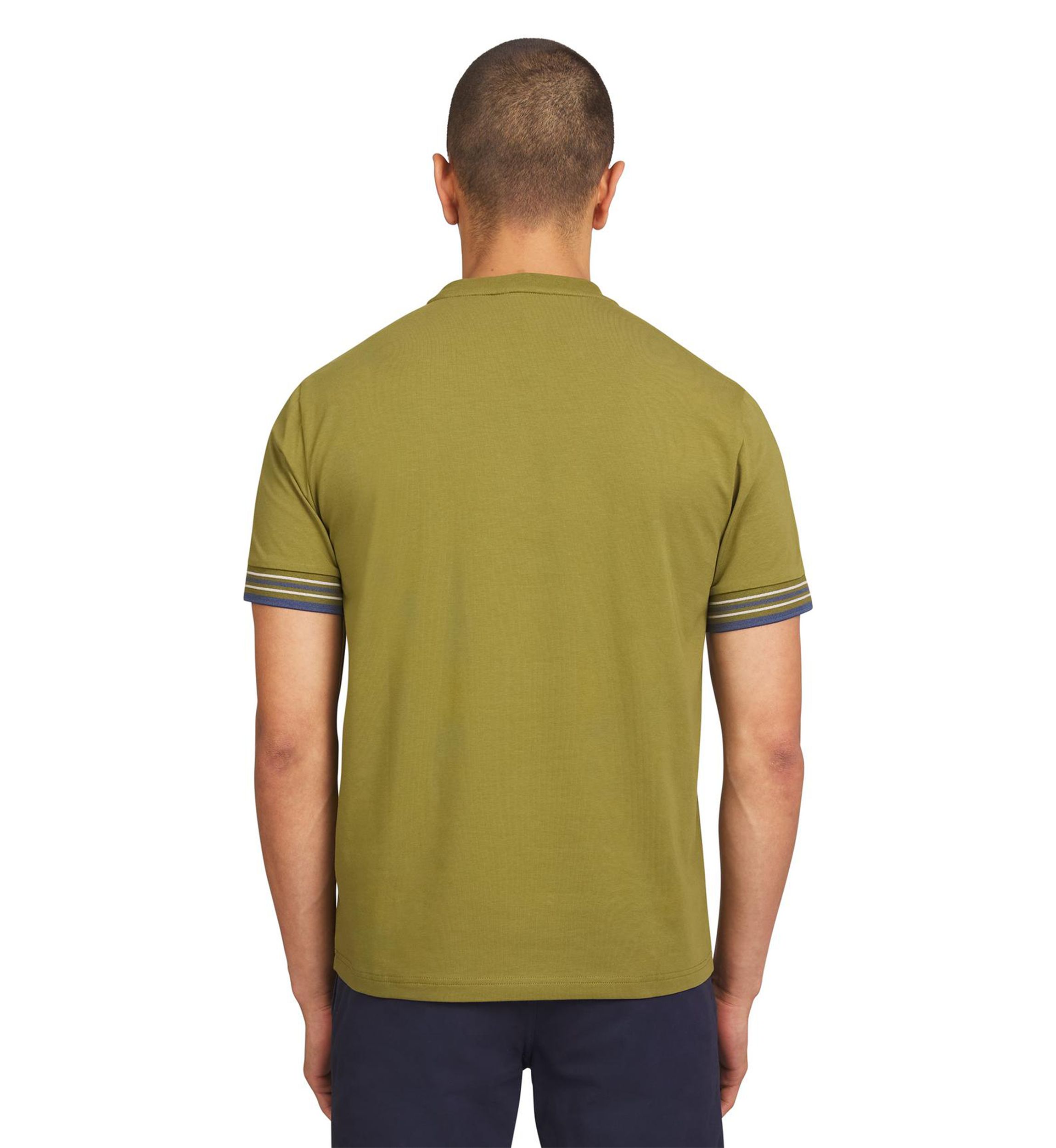 Mens Collegiate Ringer Crew Neck T-Shirt