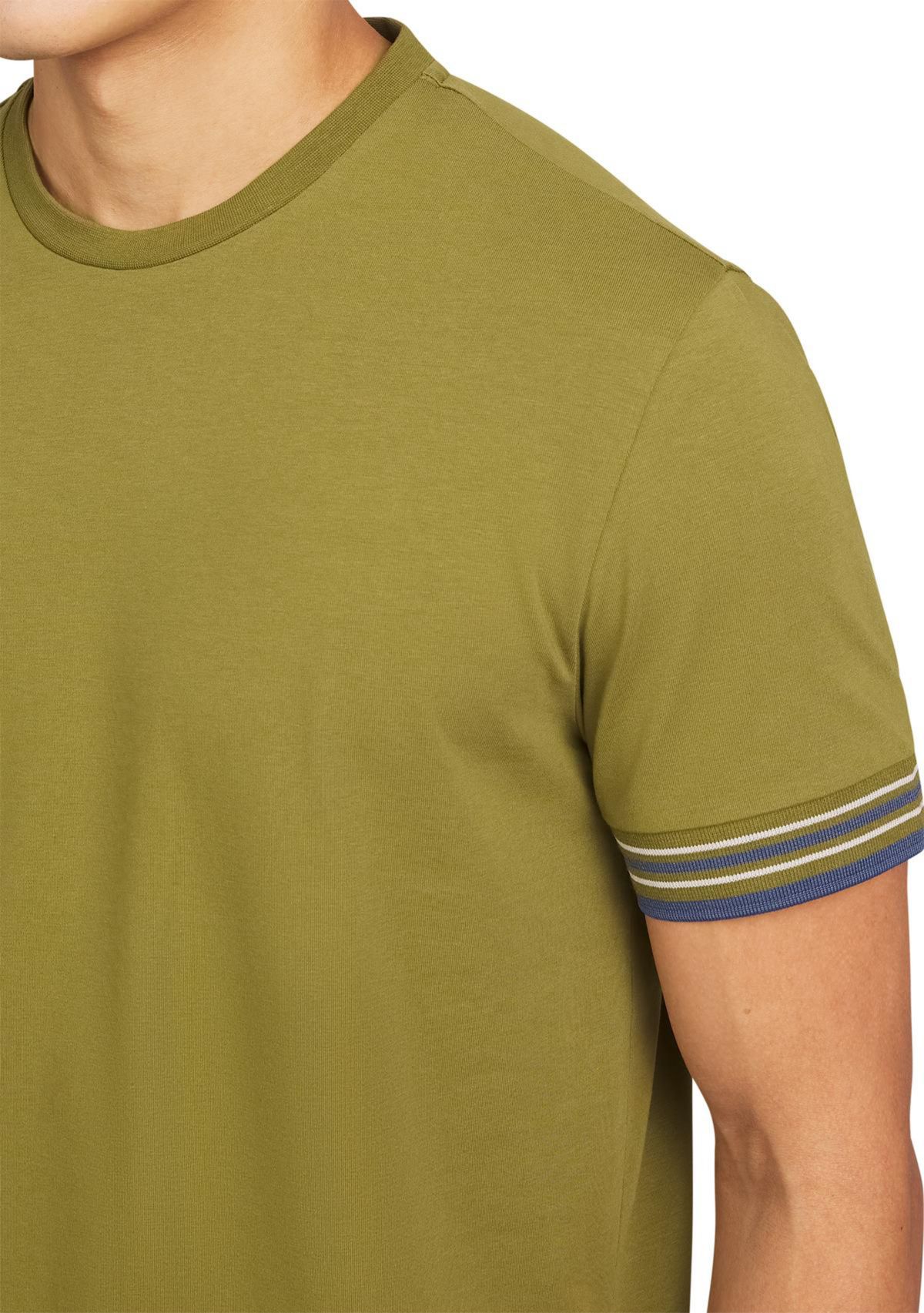 Mens Collegiate Ringer Crew Neck T-Shirt