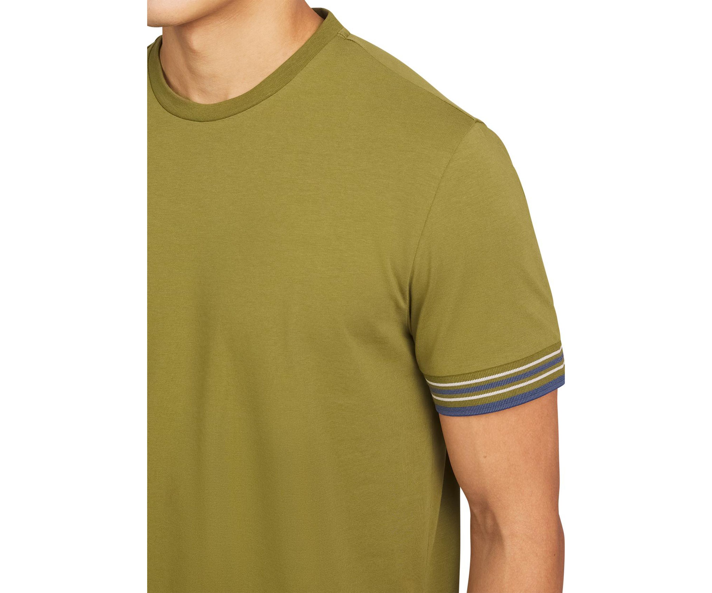 Mens Collegiate Ringer Crew Neck T-Shirt