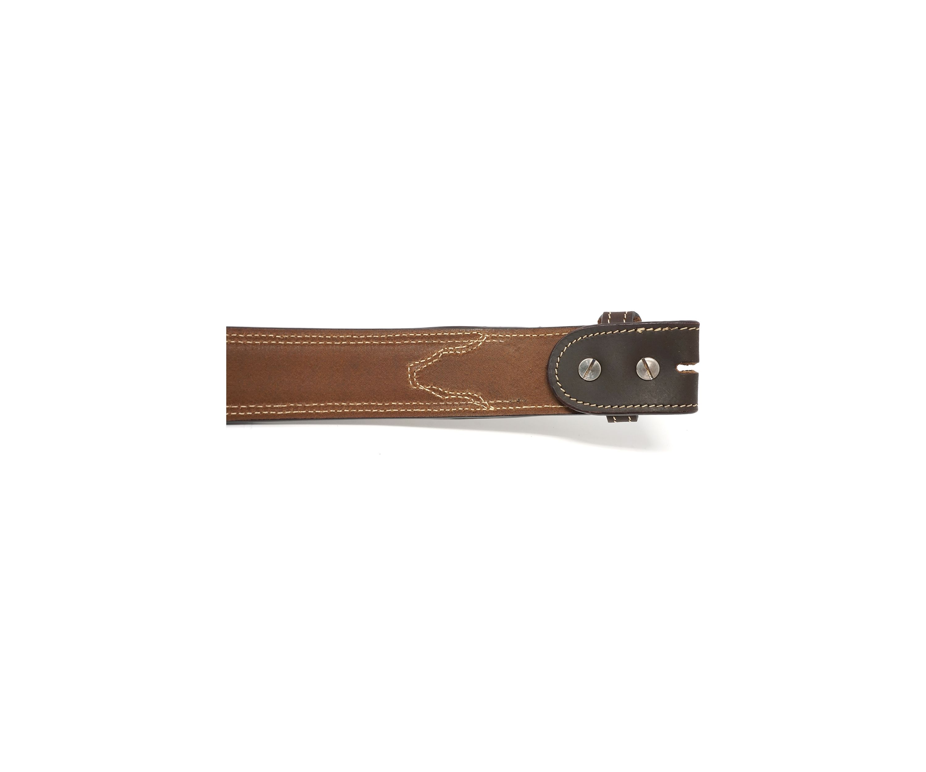 Mason Diamond Embroidered Leather Belt
