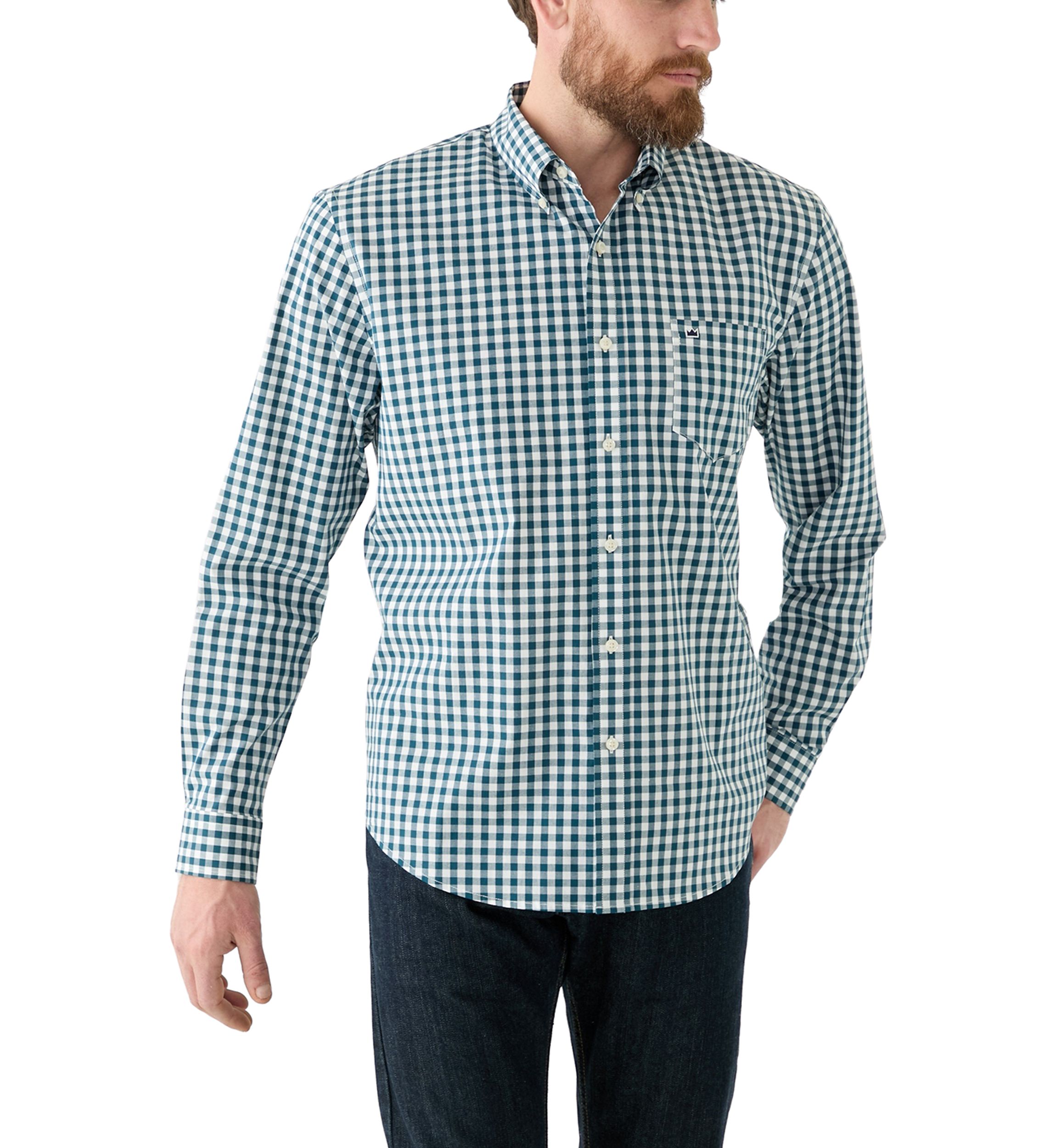 crown and ivy slim fit dress shirt Crown & Ivy Slim Fit Stretch Dress Shirt 18.5 34/35 2XL Long Sleeve – Ohana  Underground