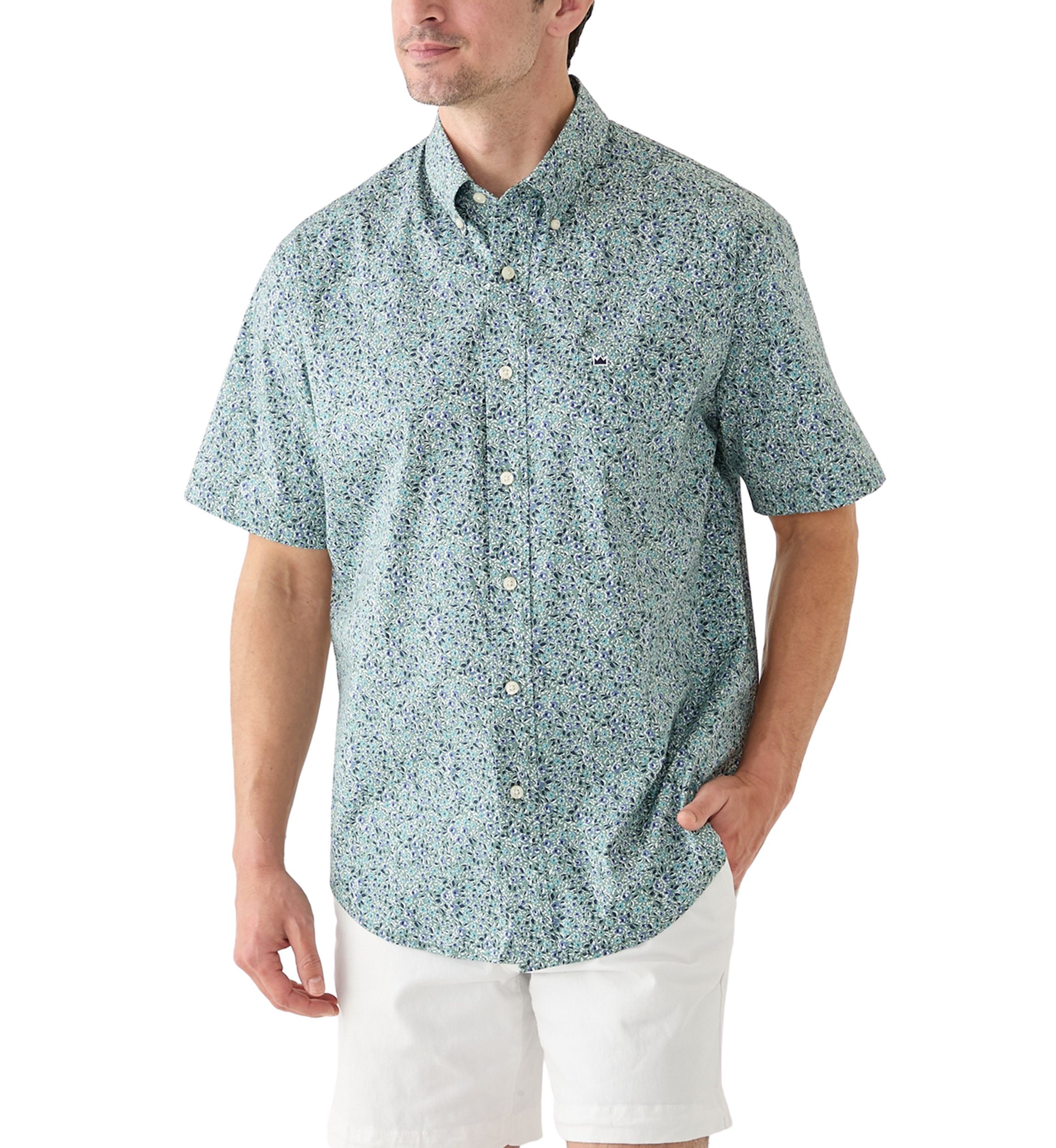 Poplin Printed Short Sleeve Shirt
