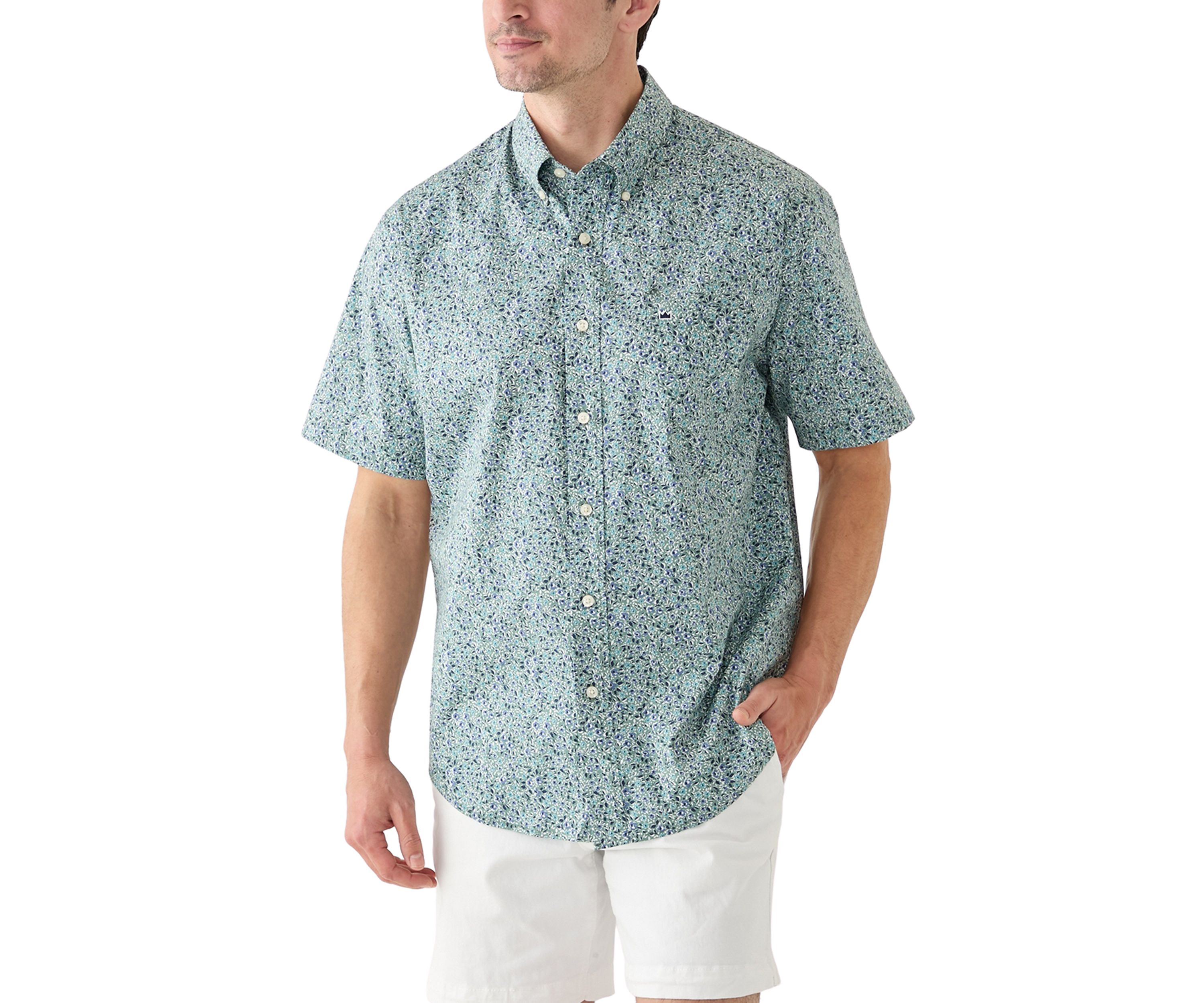 Poplin Printed Short Sleeve Shirt