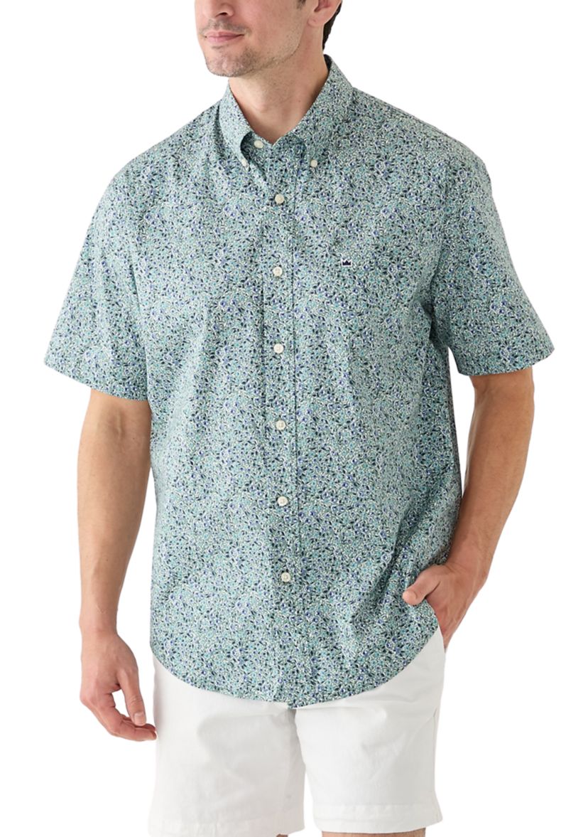 Poplin Printed Short Sleeve Shirt