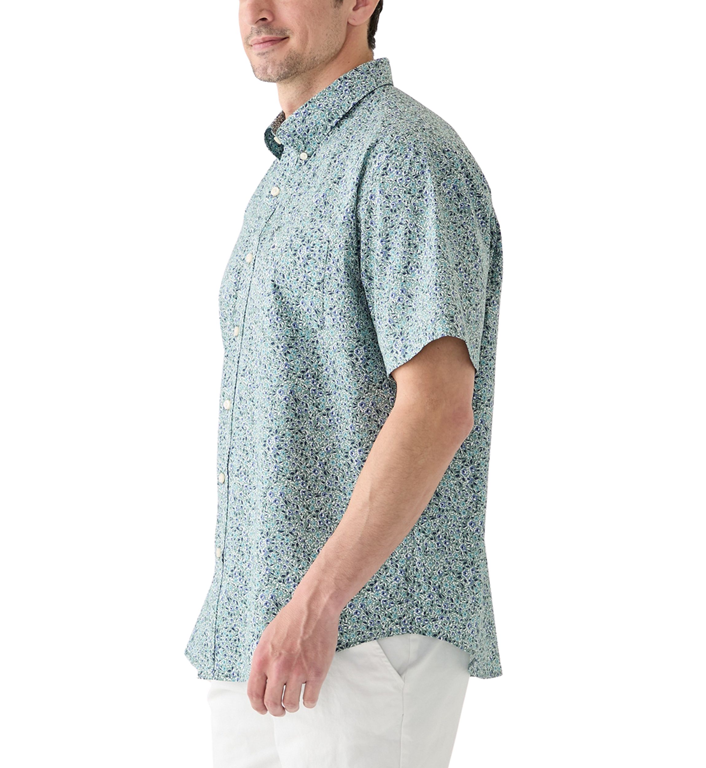 Poplin Printed Short Sleeve Shirt