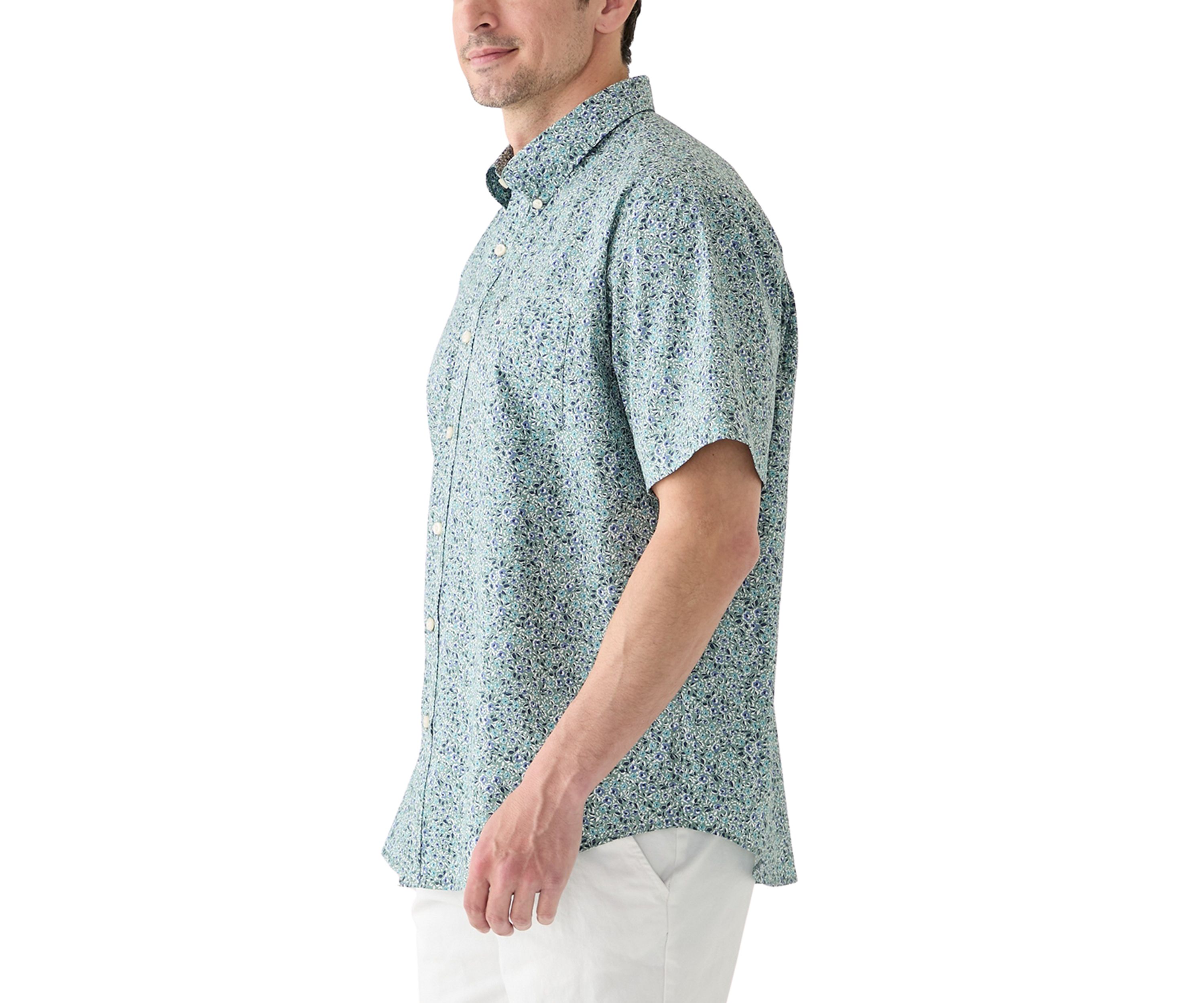 Poplin Printed Short Sleeve Shirt