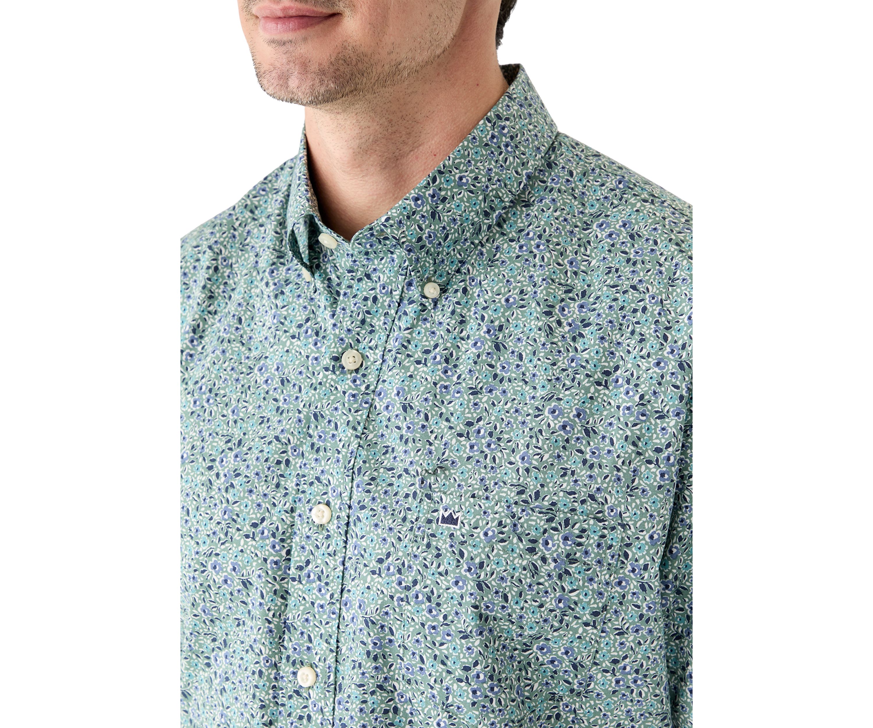 Poplin Printed Short Sleeve Shirt