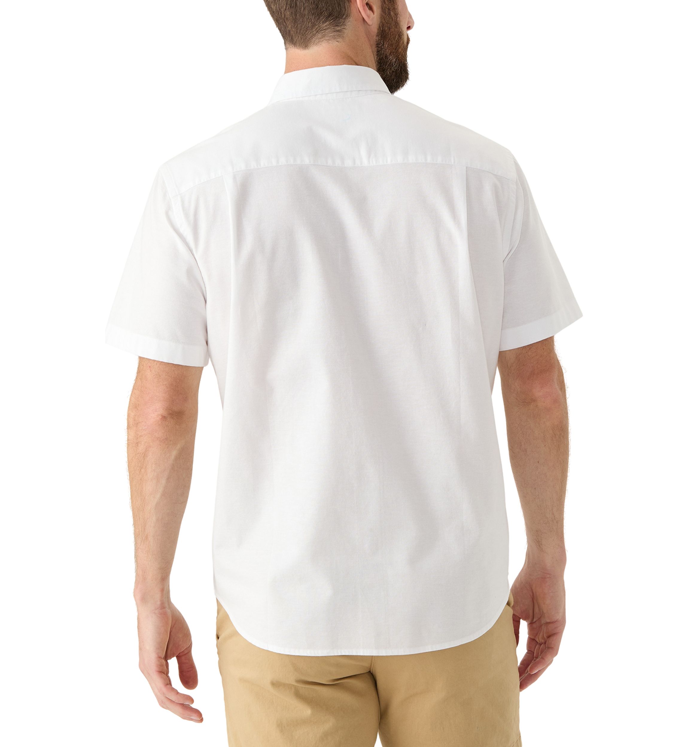 Short Sleeve Washed Oxford Shirt