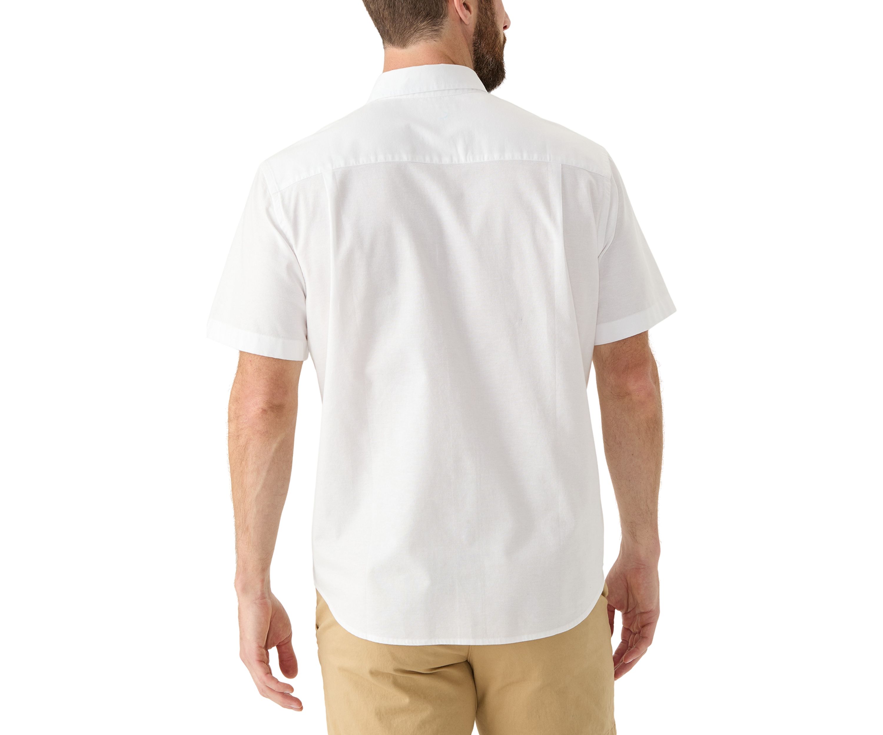 Short Sleeve Washed Oxford Shirt