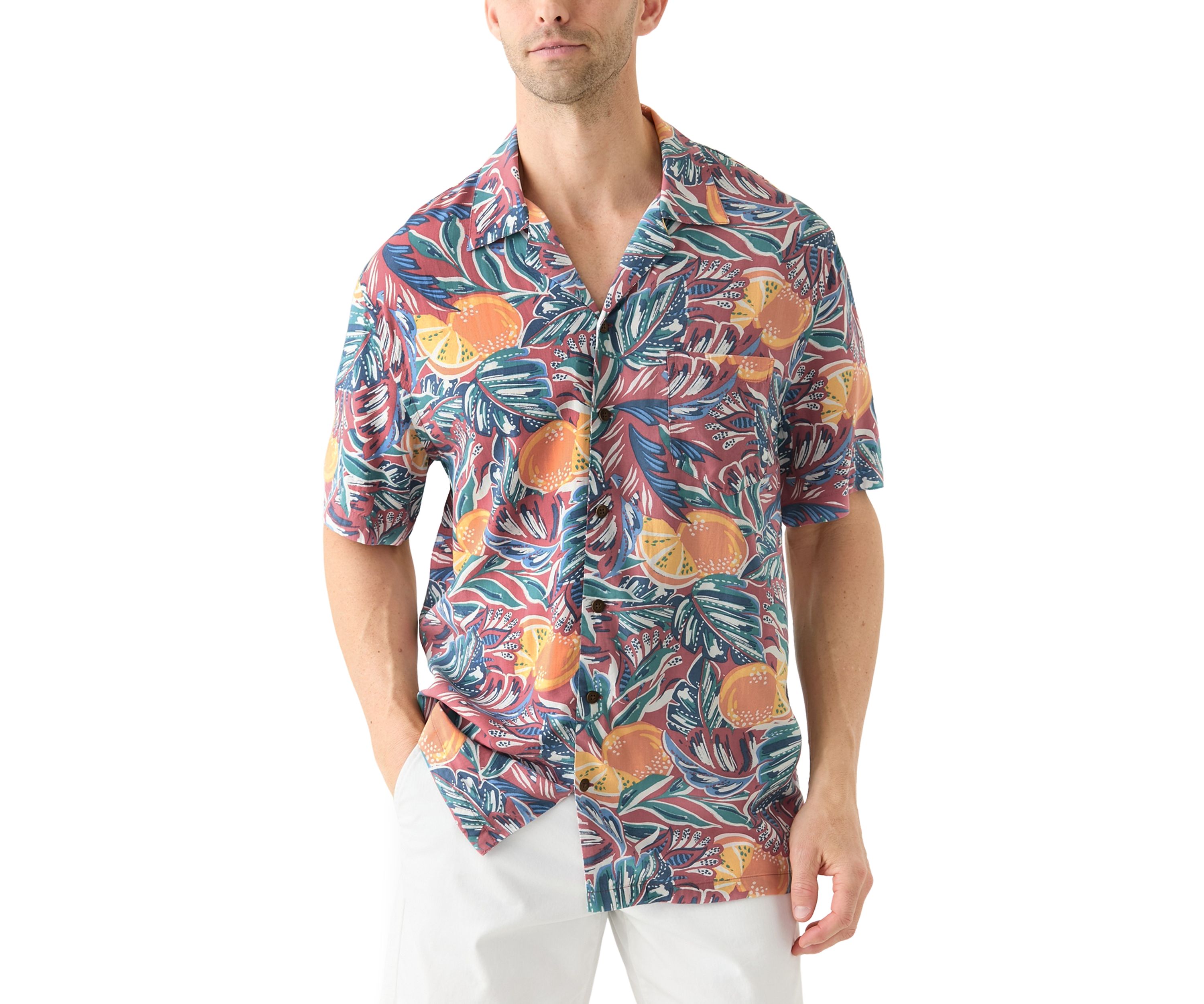 Short Sleeve Printed Camp Shirt