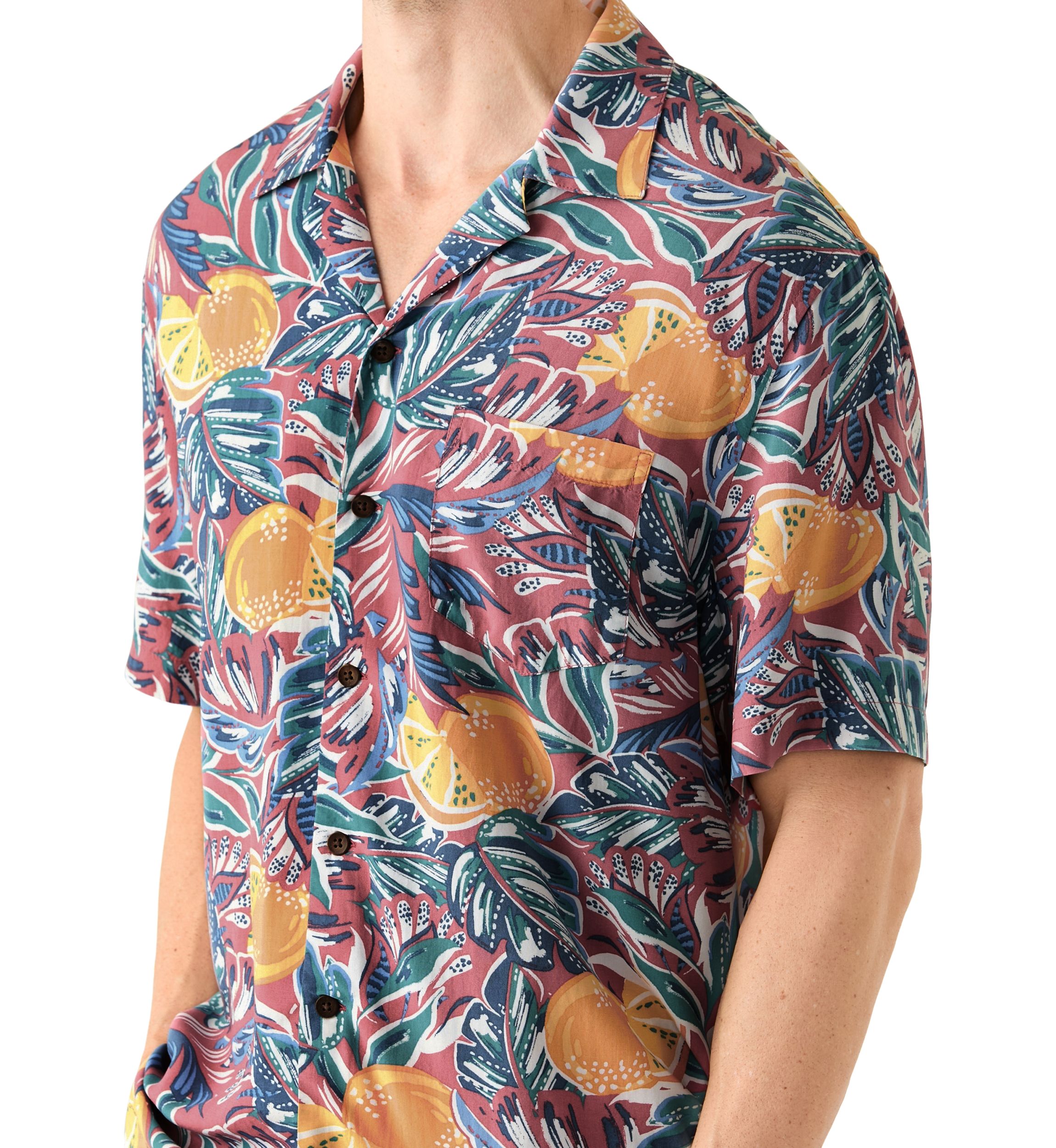 Short Sleeve Printed Camp Shirt