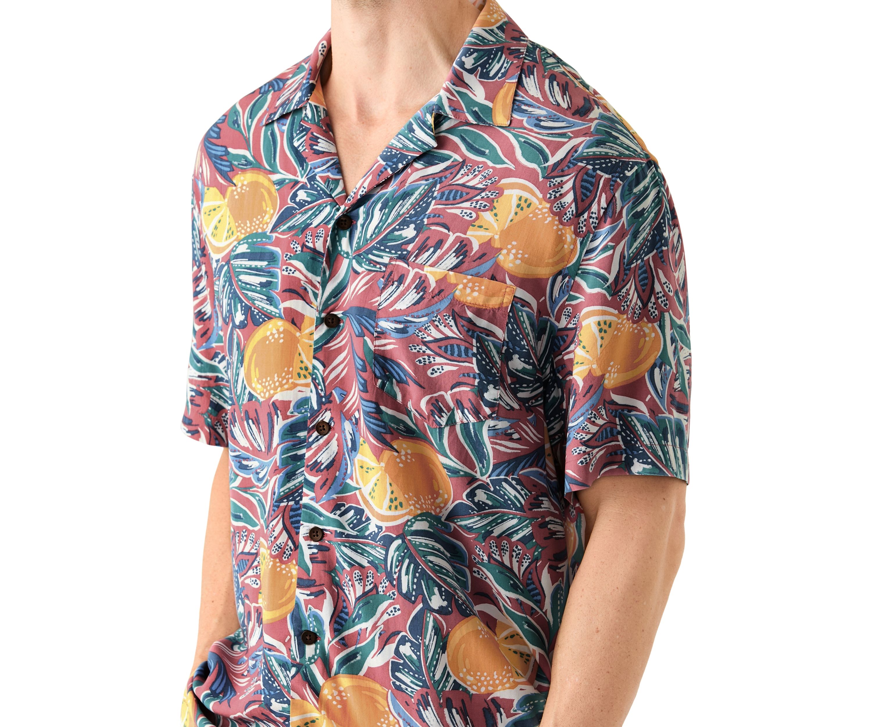 Short Sleeve Printed Camp Shirt
