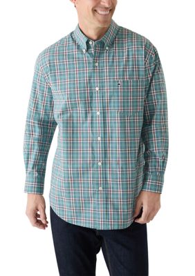 Crown & Ivy Men's Lightweight Plaid Shirt