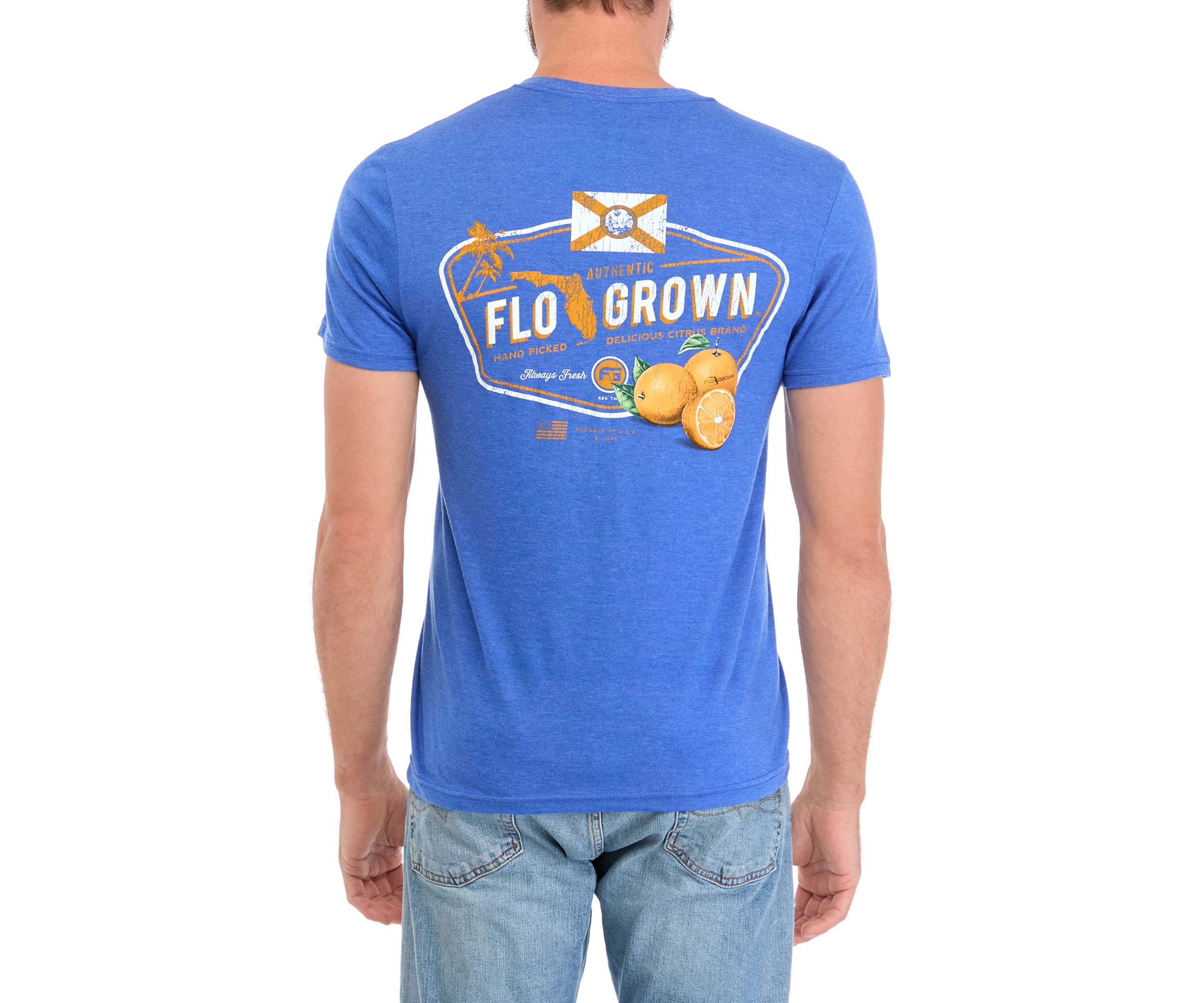 Mens Vintage Orange Label Graphic T-Shirt 