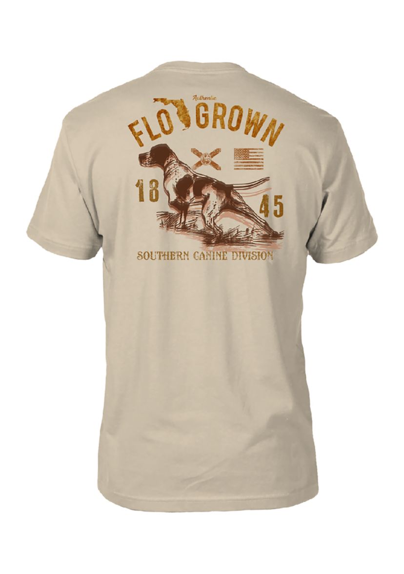 Mens Hound Dog Beware Graphic T-Shirt