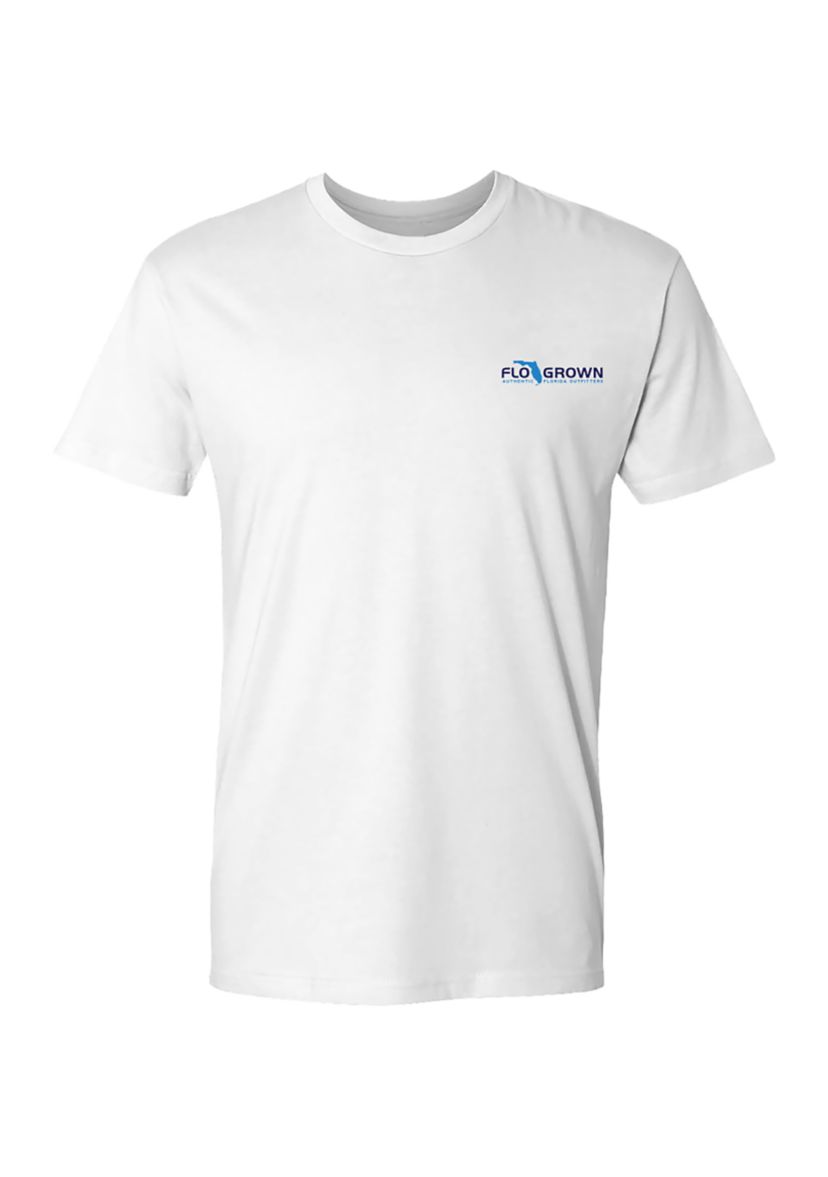 Mens Short Sleeve Blue Beach Landscape Graphic T-Shirt