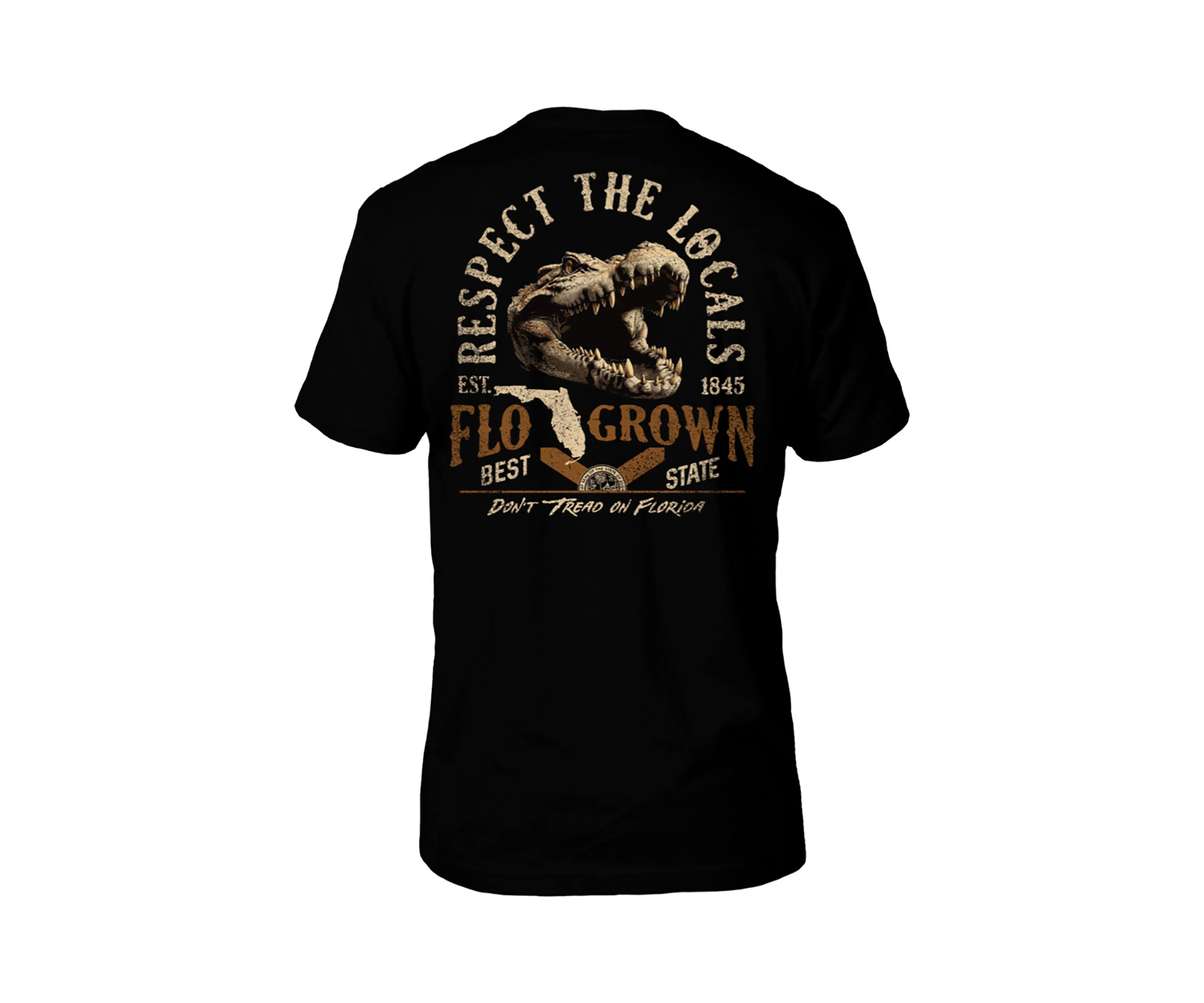 Mens Short Sleeve Respect the Locals Graphic T-Shirt