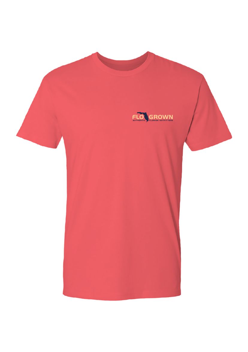 Mens Crest Beach Poster Graphic T-Shirt