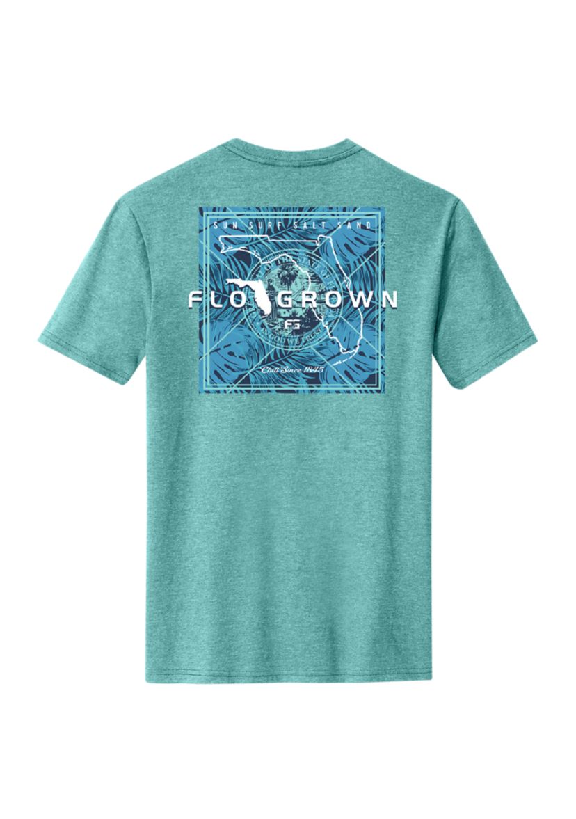 Mens Surf Flag Graphic T-Shirt