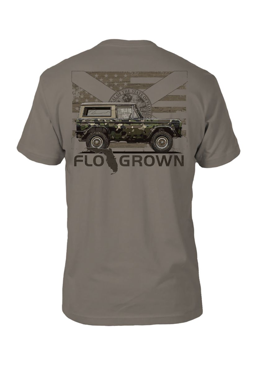 Mens Adventure Bronco Graphic T-Shirt
