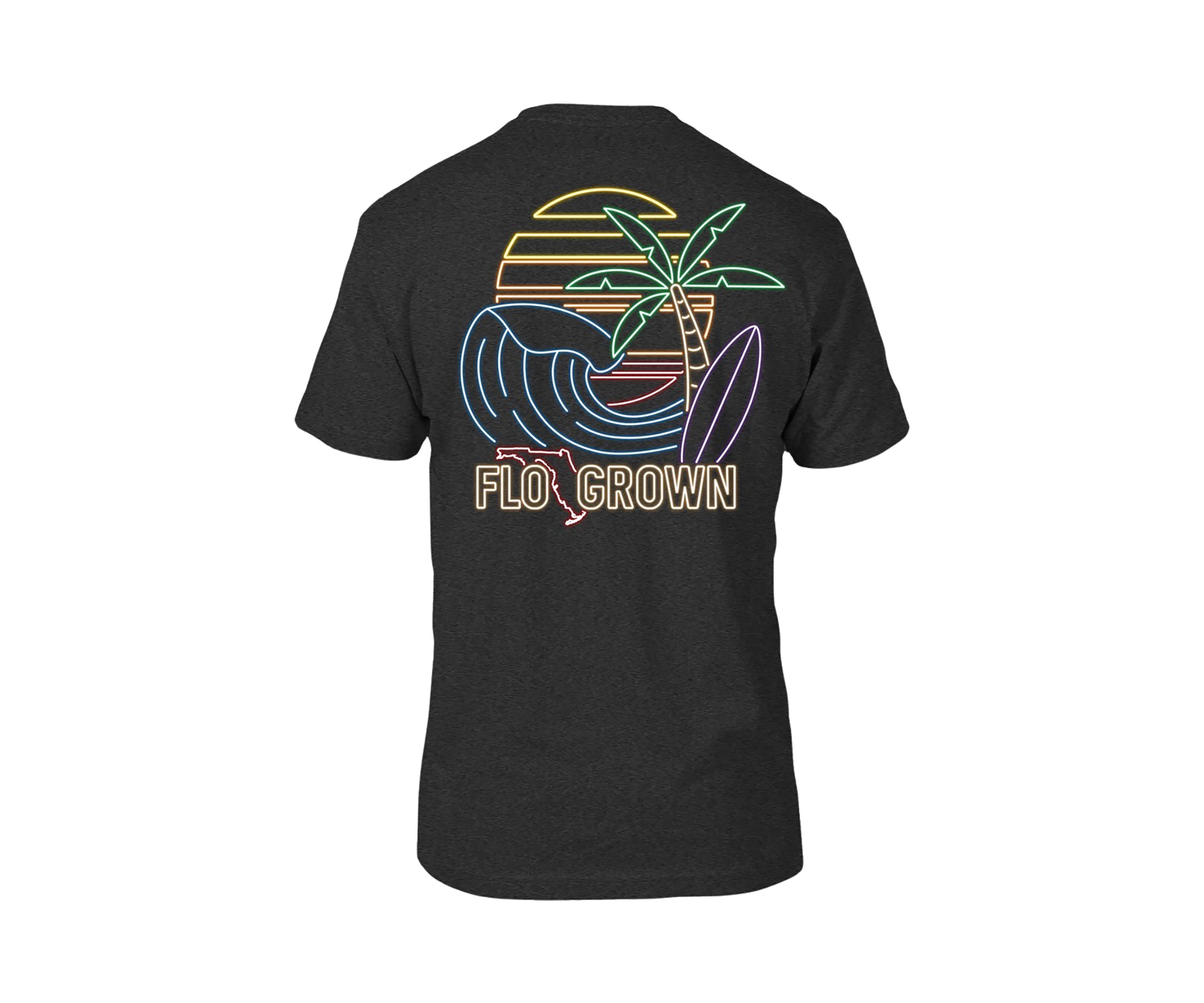 Mens Neon Vibes Graphic T-Shirt