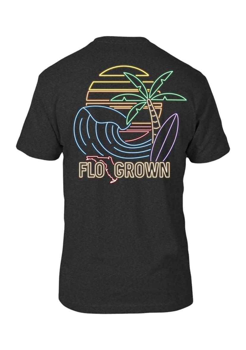Mens Neon Vibes Graphic T-Shirt